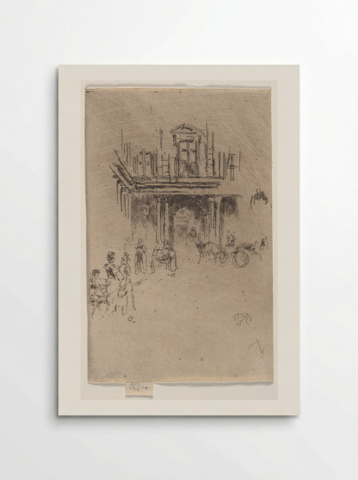 A Corner of the Palais Royal - James McNeill Whistler - Poster