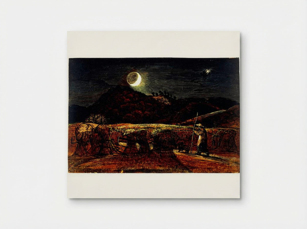 A Cornfield by Moonlight with the Evening Star - Samuel Palmer - Poster