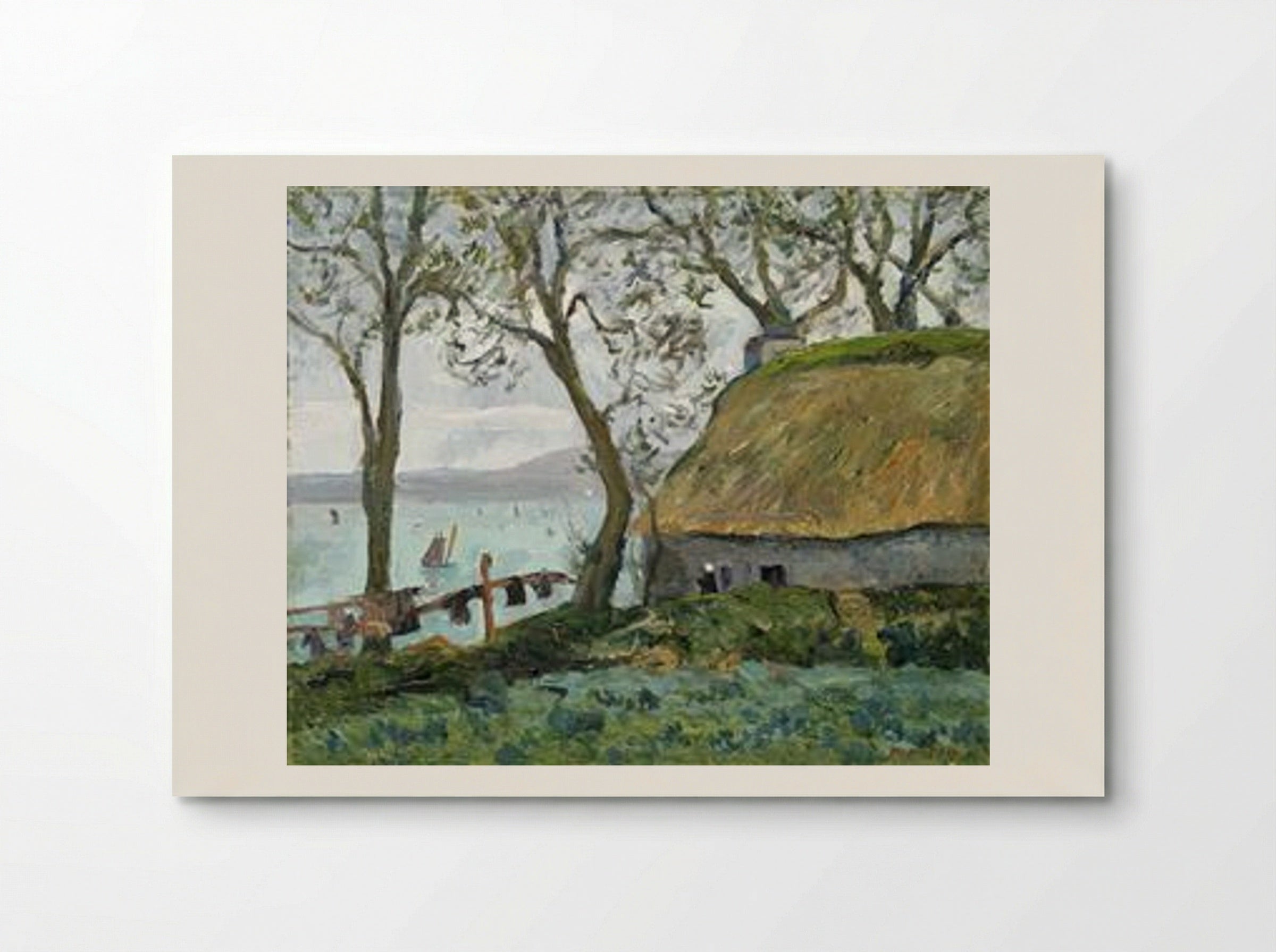 A Cottage with Thatched Roof in Douarnenez - Maxime Maufra - Poster