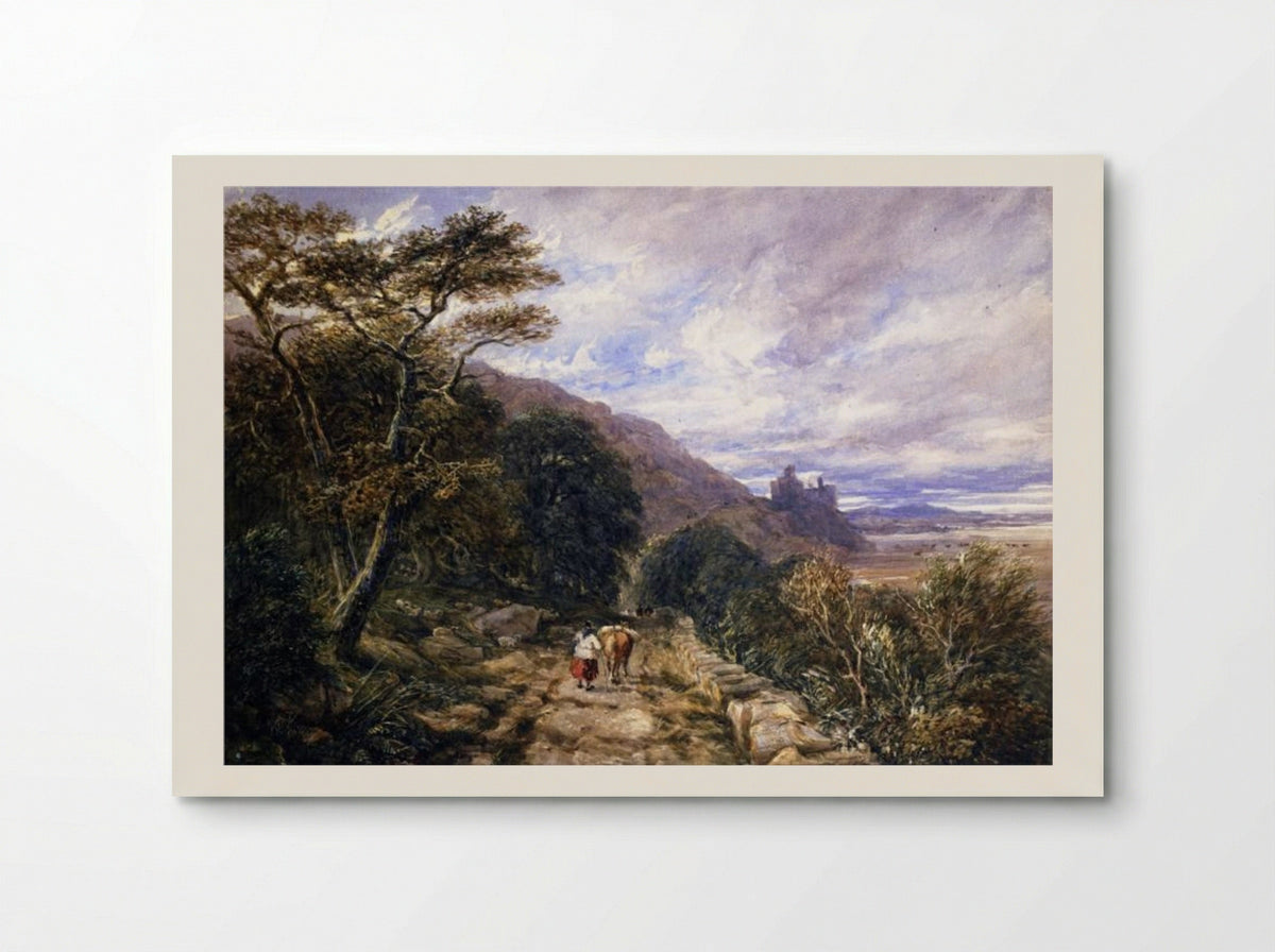 A Country Track Leading to Harlech Castle - David Cox - Poster