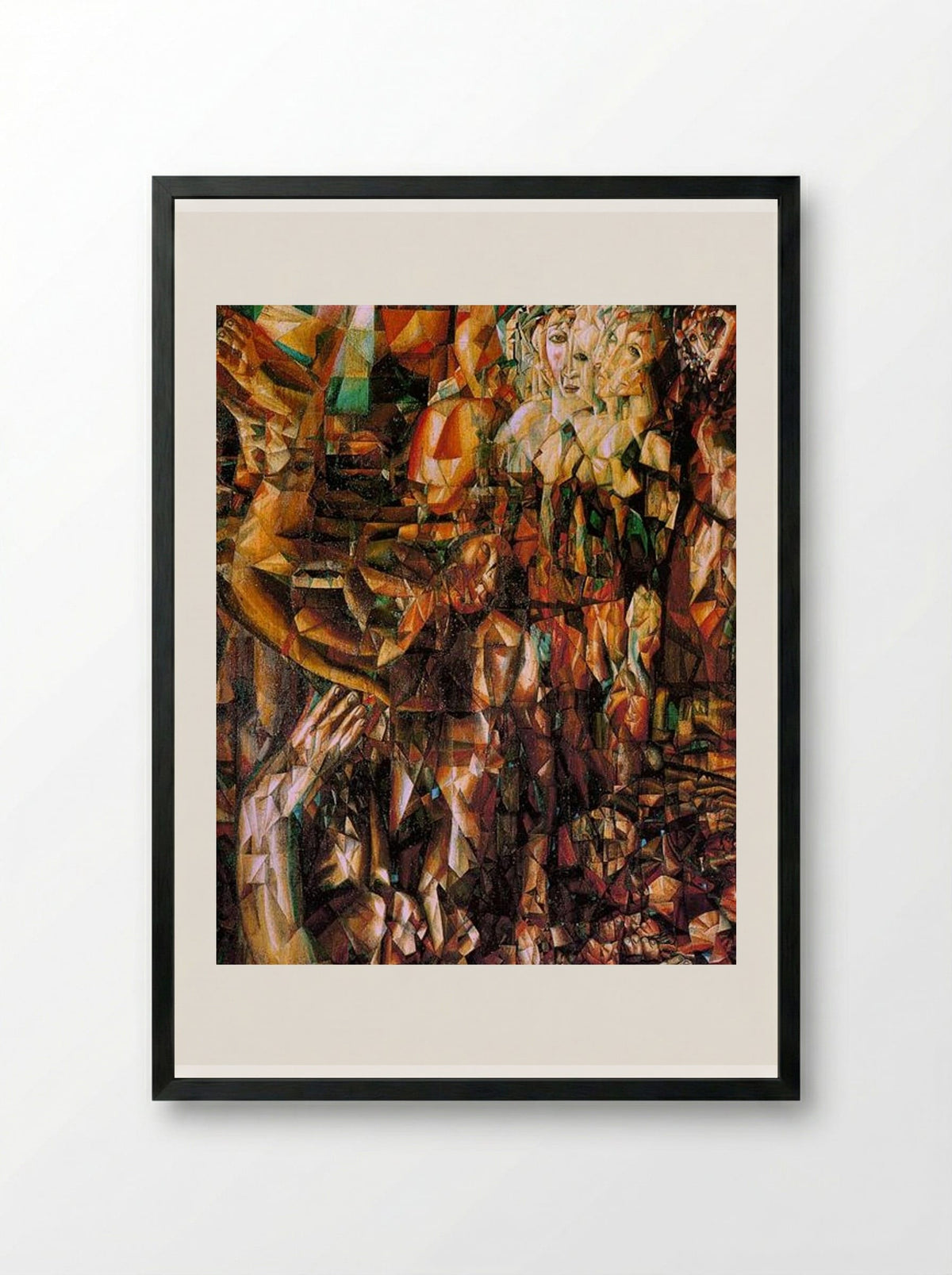 A Couple - Pavel Filonov - Framed Print Black