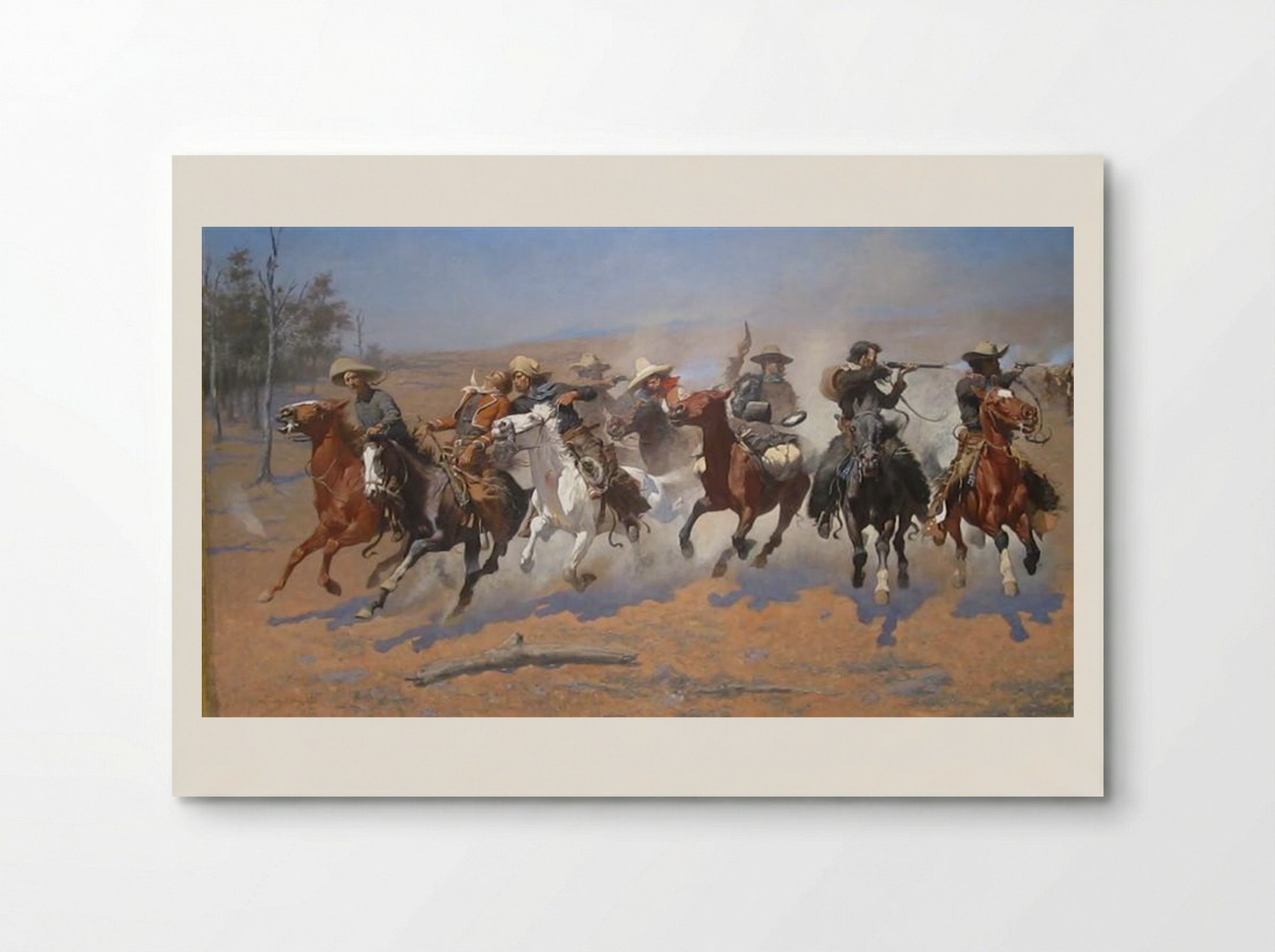A Dash for the Timber - Frederic Remington - Poster