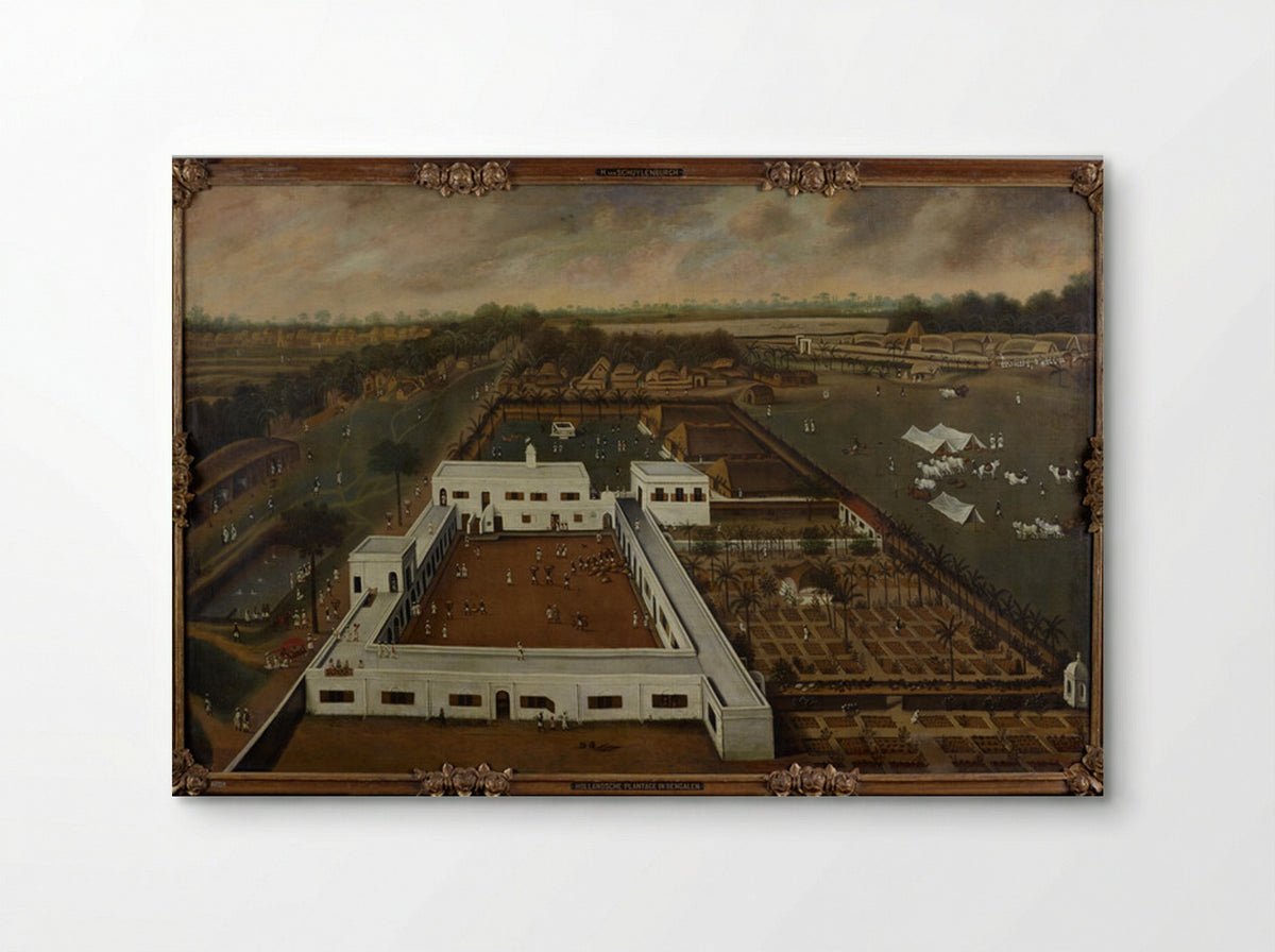 A Dutch Factory in Bengal, Probably Cossimbazar - Hendrik van Schuylenburgh - Poster