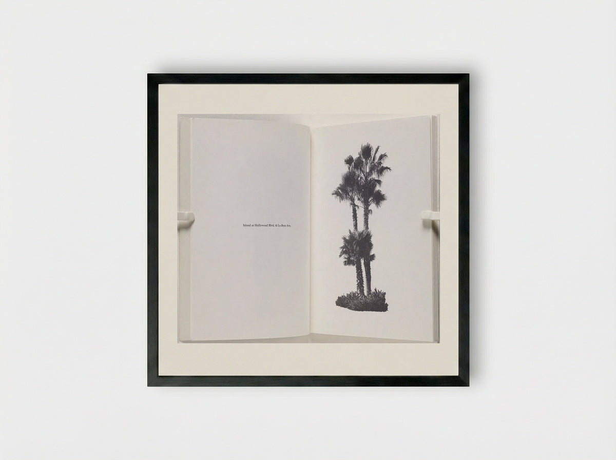 A Few Palm Trees - Edward Ruscha - Framed Print Black