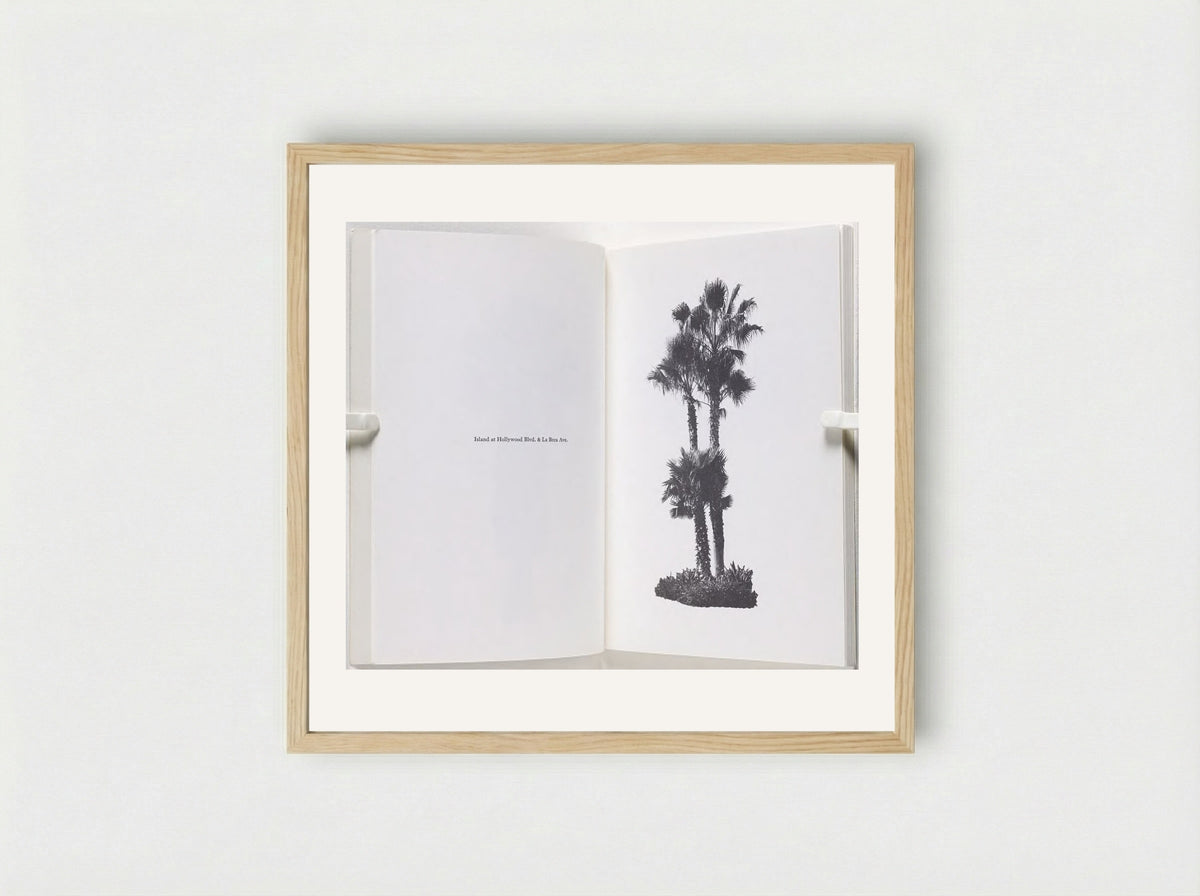 A Few Palm Trees - Edward Ruscha - Framed Print Wood