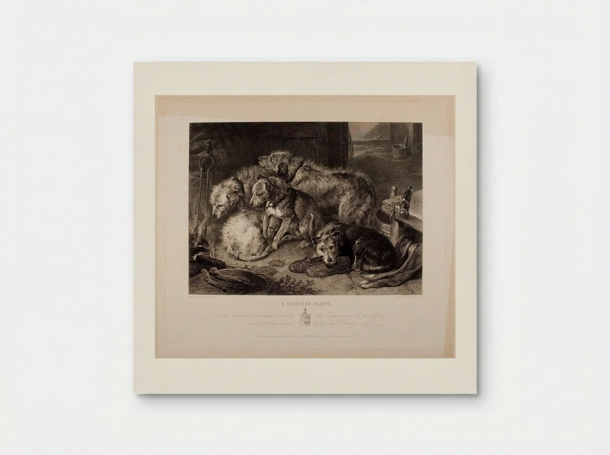 A Fireside Party - Benjamin Phelps Gibbon - Poster