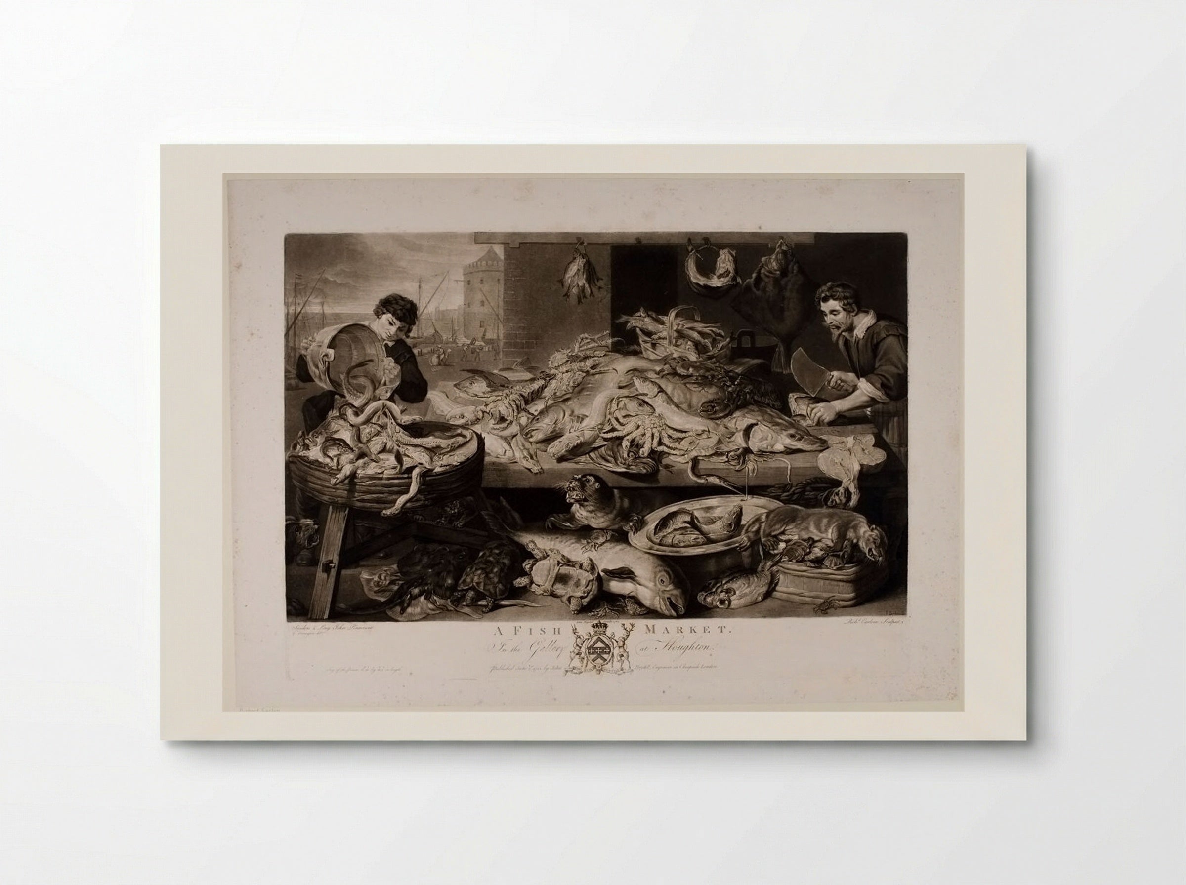A Fish Market - Richard Earlom - Poster