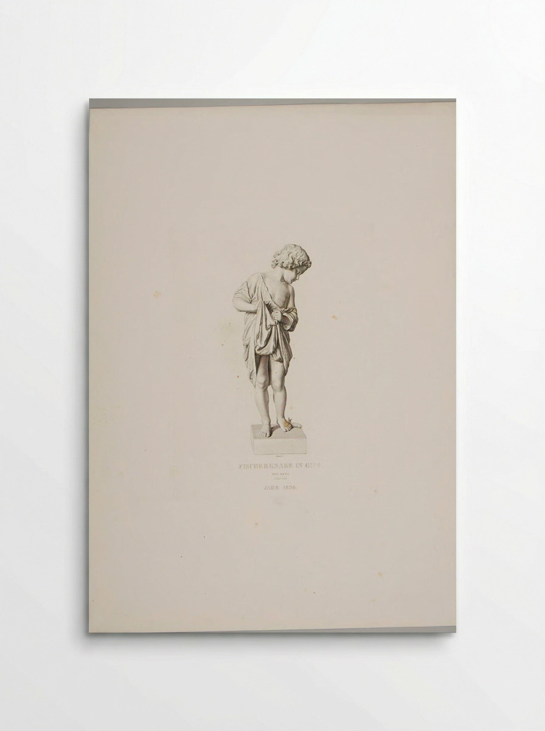 A Fisher Boy, in Plaster - Adolf Hohneck - Poster
