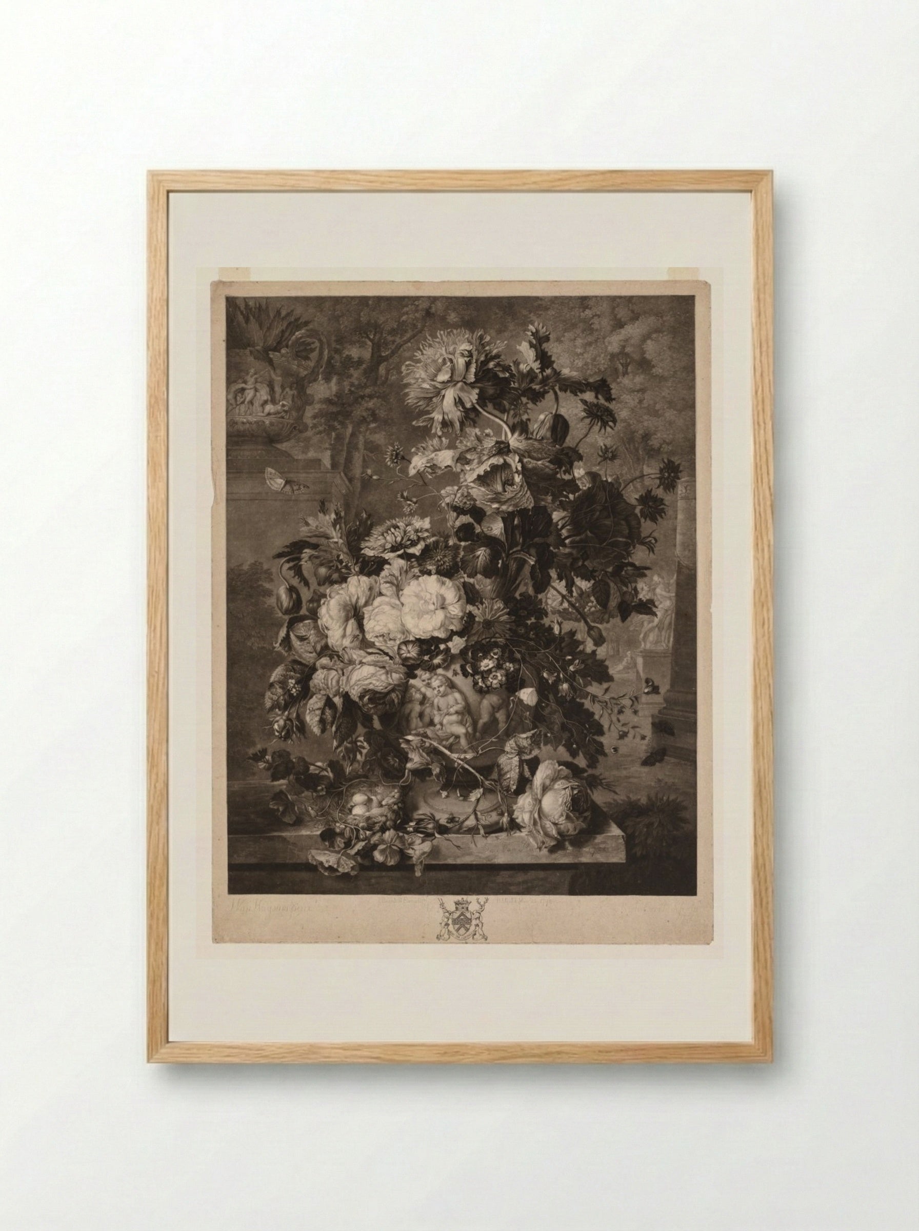 A Flower Piece - Richard Earlom - Framed Print Wood