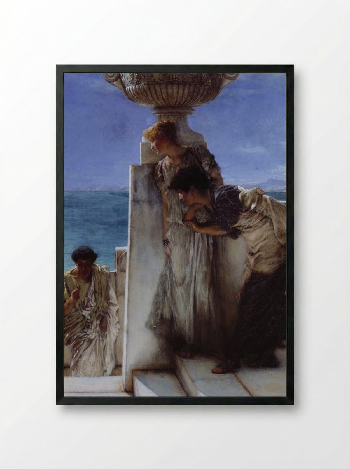 A Foregone Conclusion - Sir Lawrence Alma-Tadema - Framed Print Black