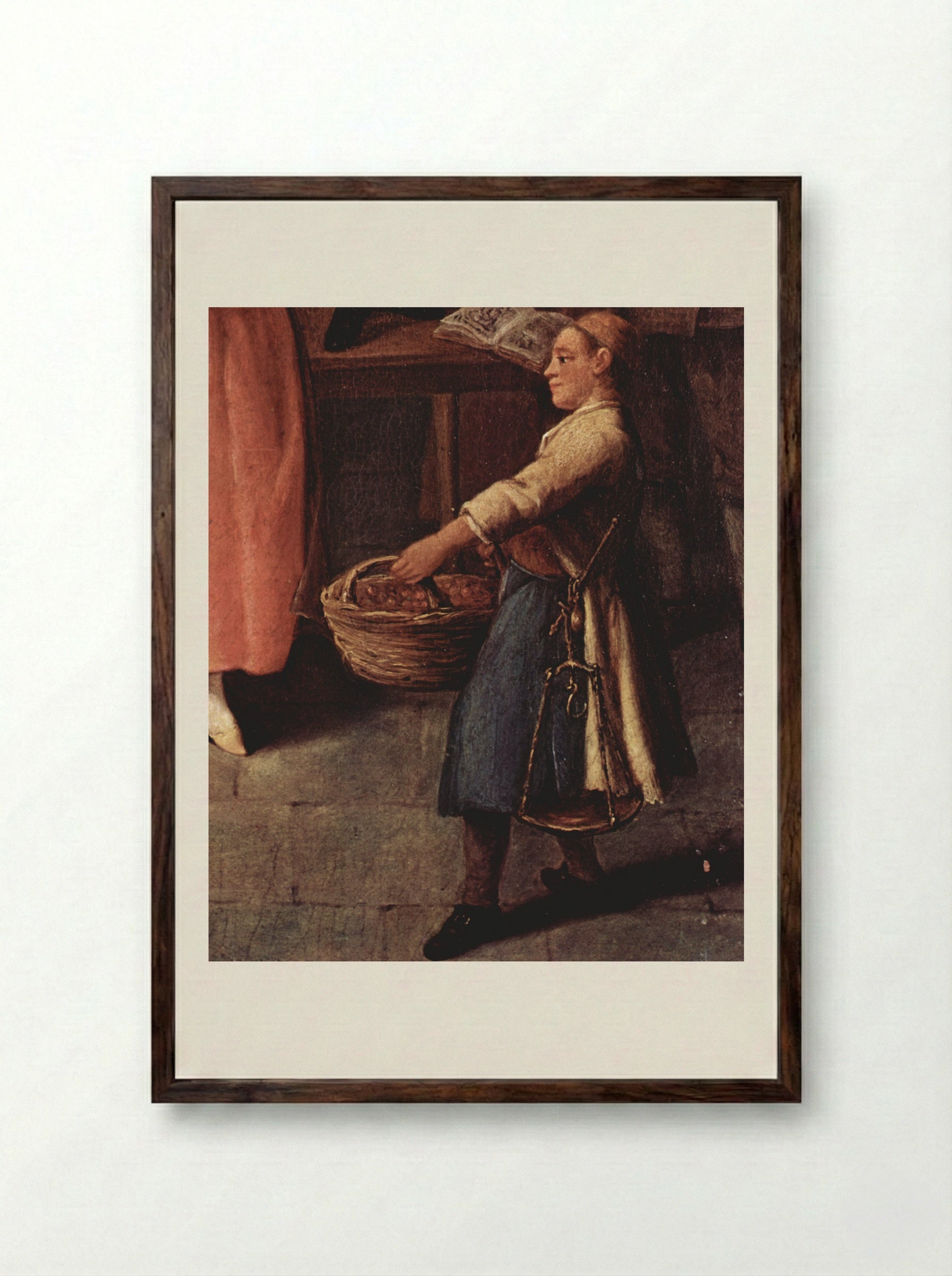 A Fortune Teller at Venice - Pietro Longhi - Framed Print Dark Wood