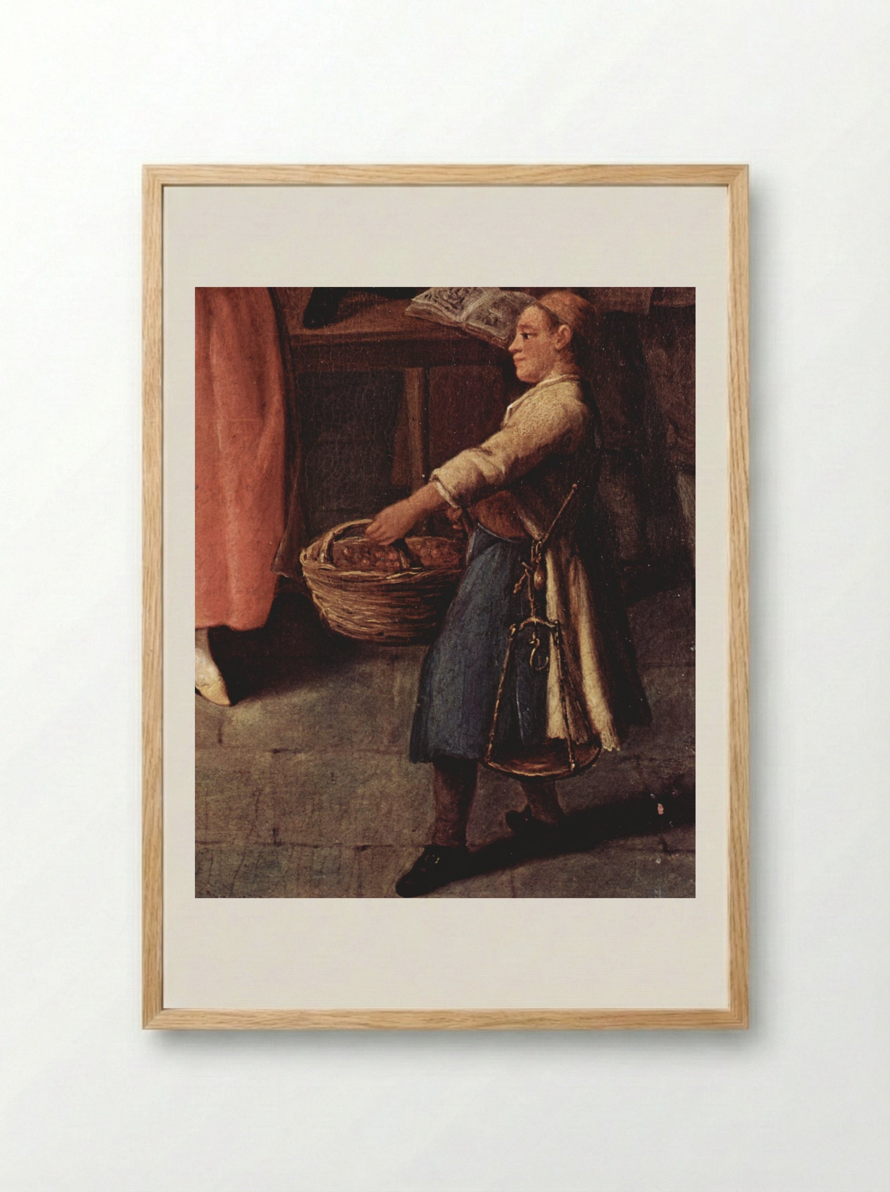 A Fortune Teller at Venice - Pietro Longhi - Framed Print Wood