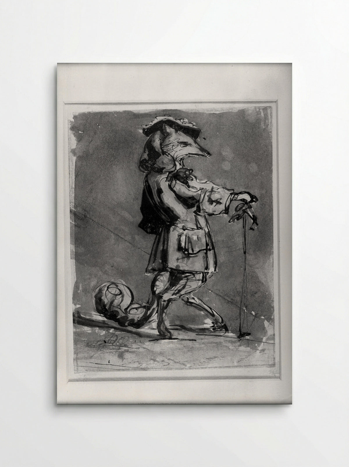 A Fox Dressed as a Gentleman - Jean Ignace Isidore Gérard - Poster
