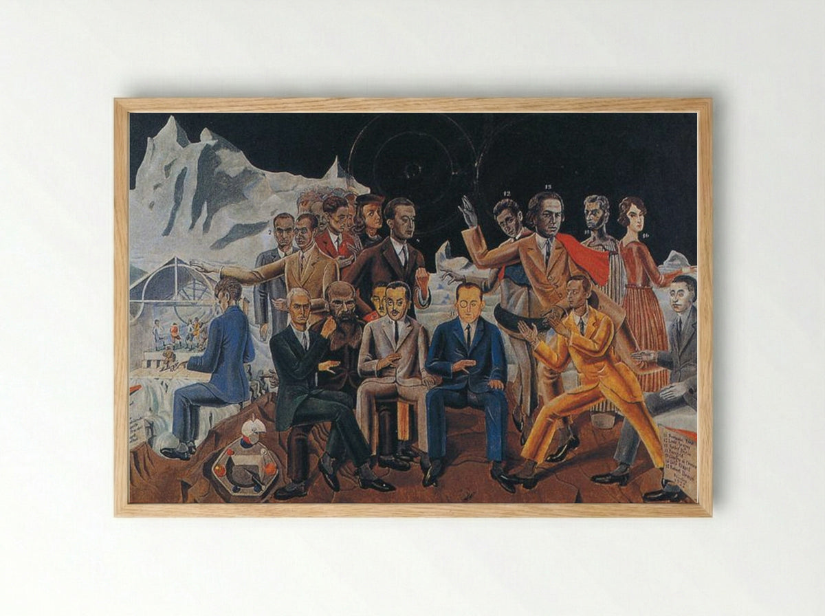 A Friends' Reunion - Max Ernst - Framed Print Wood