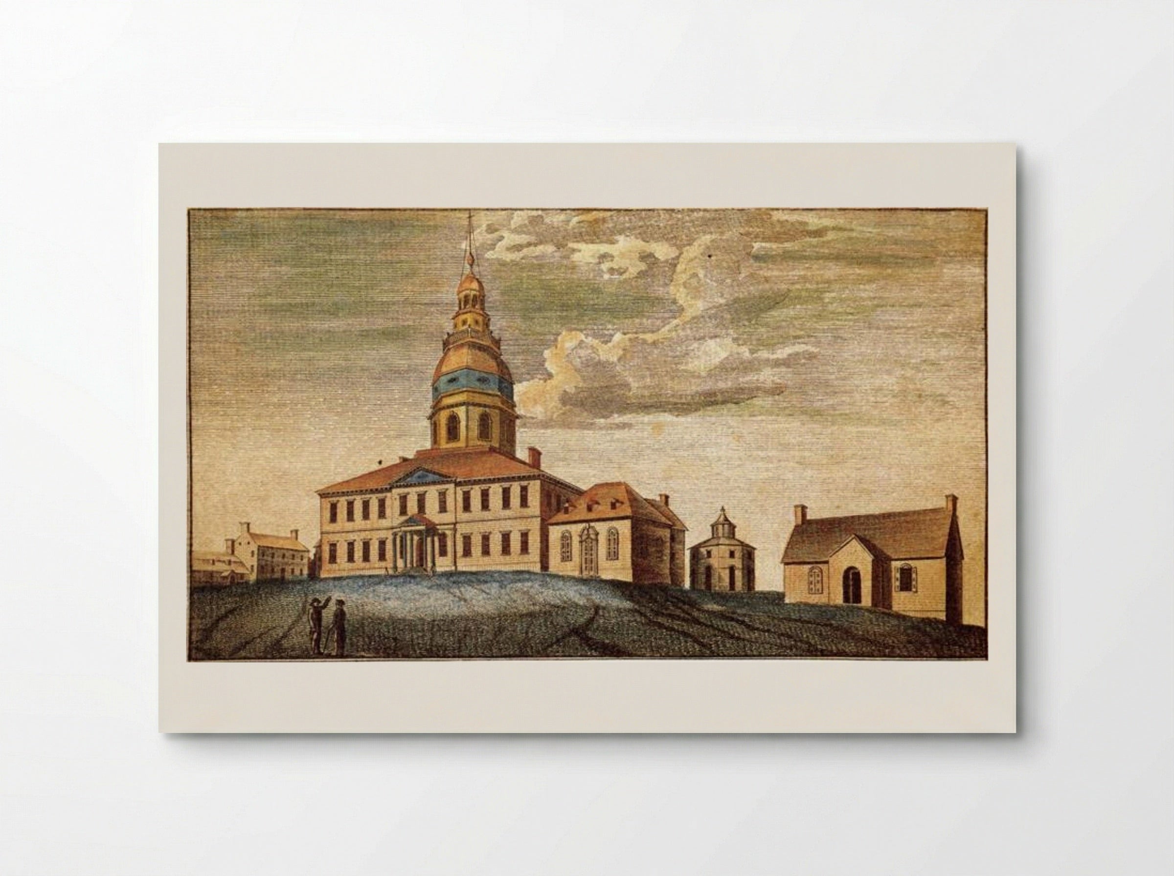 A Front View of Statehouse at Annapolis - Charles Willson Peale - Poster