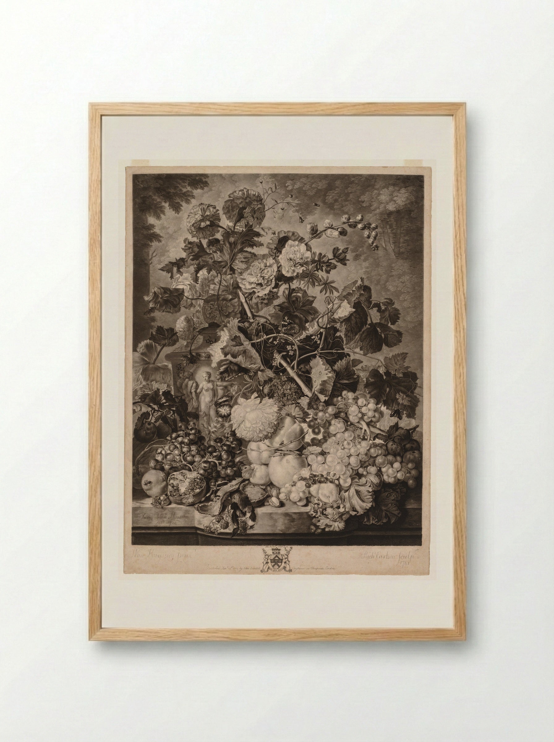 A Fruit Piece - Richard Earlom - Framed Print Wood