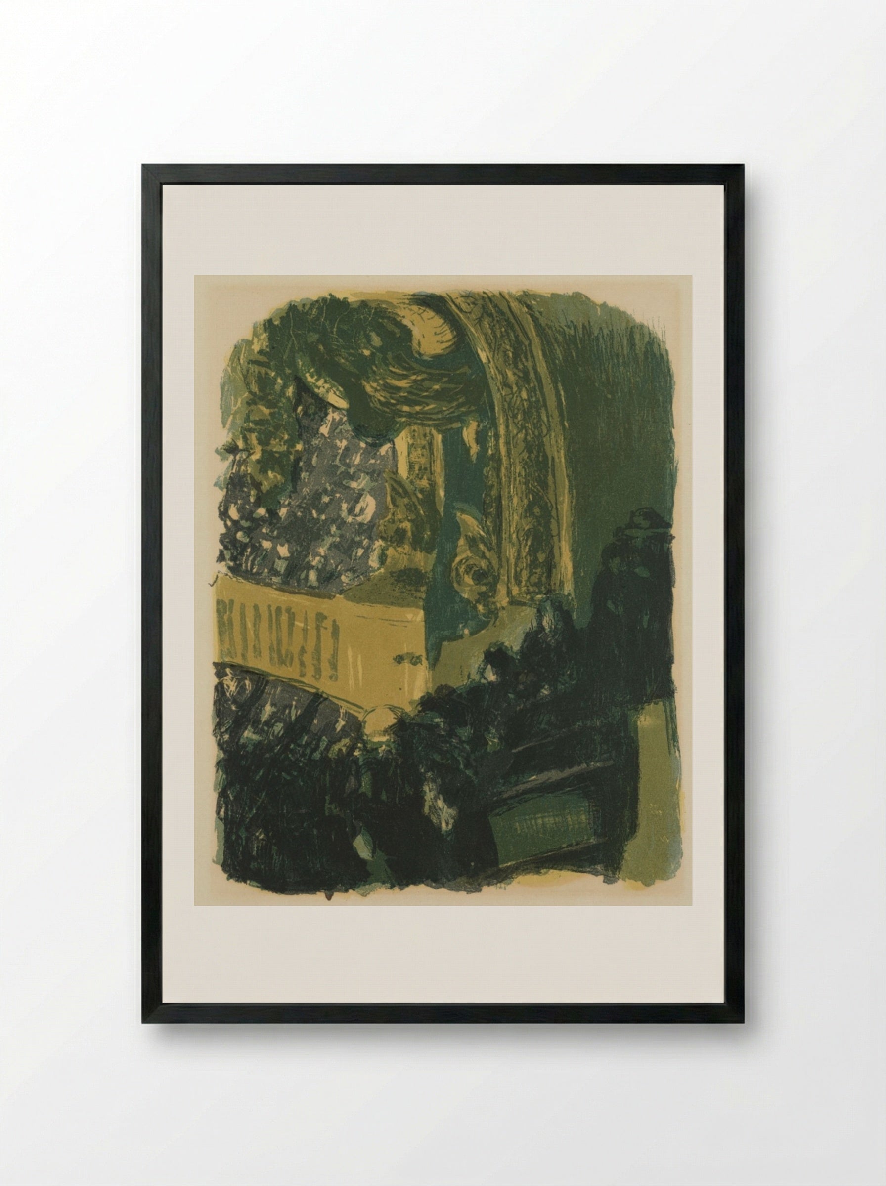 A Gallery at the Gymnasium - Édouard Vuillard - Framed Print Black