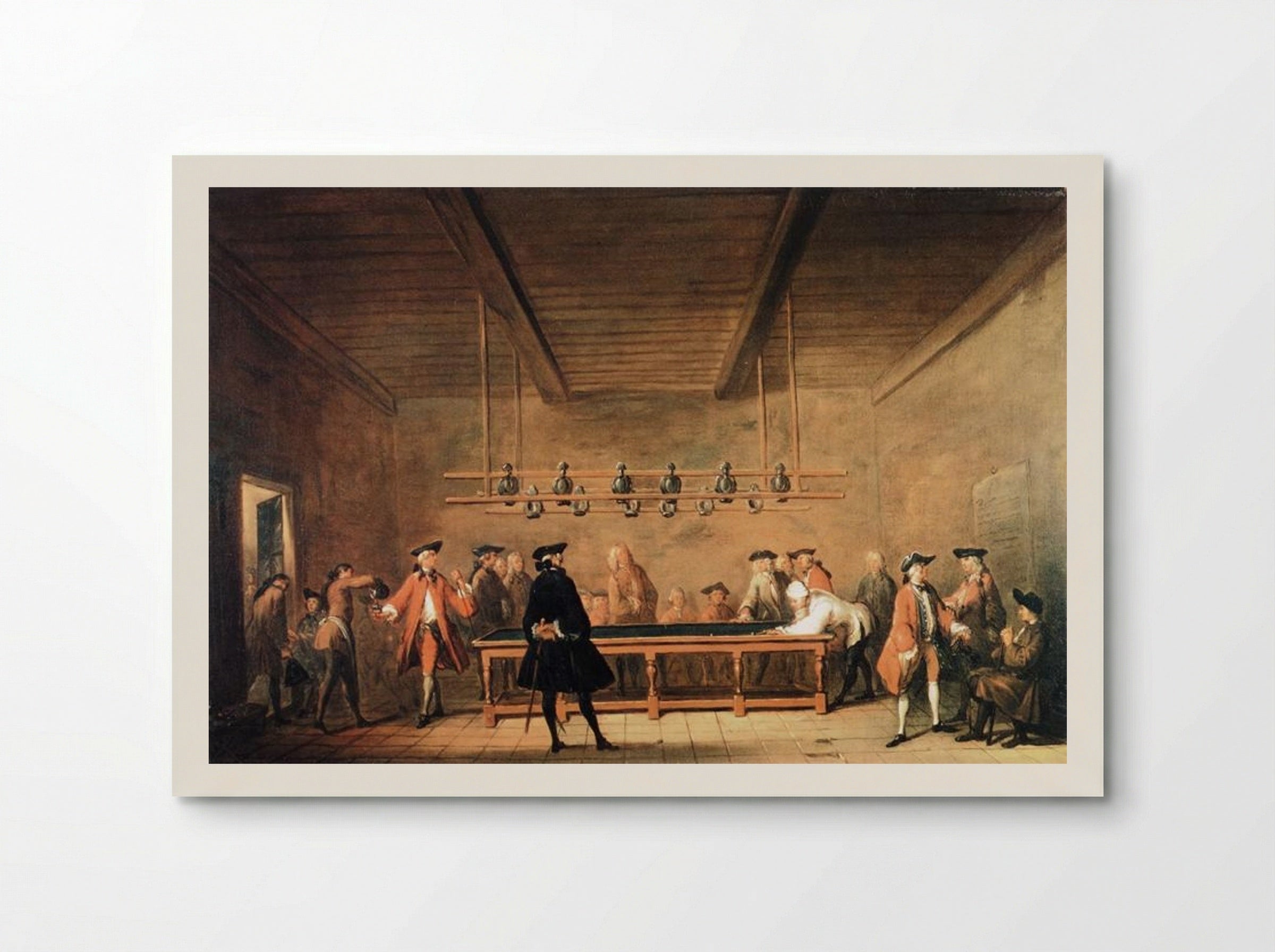 A Game of Billiards - Jean-Baptiste-Siméon Chardin - Poster