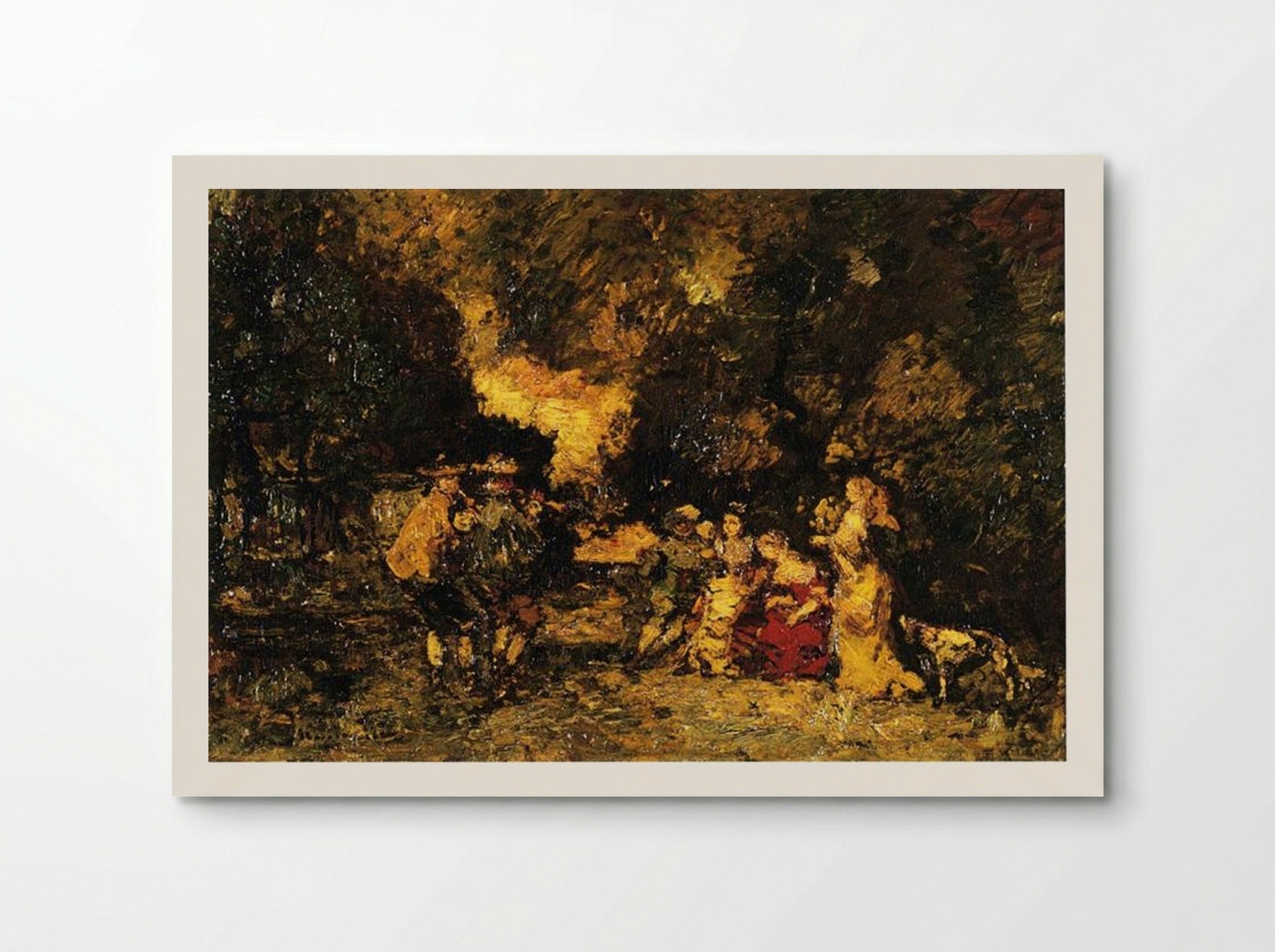 A Garden Party - Adolphe Monticelli - Poster