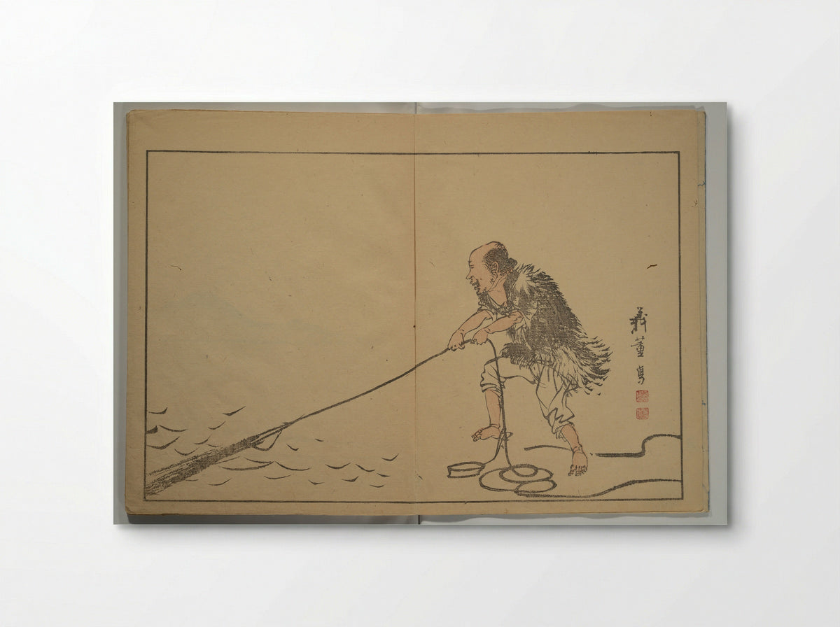A Garden of Pictures by Kyoto Artists (Keijō gaen) - Shiba Kōkan - Poster