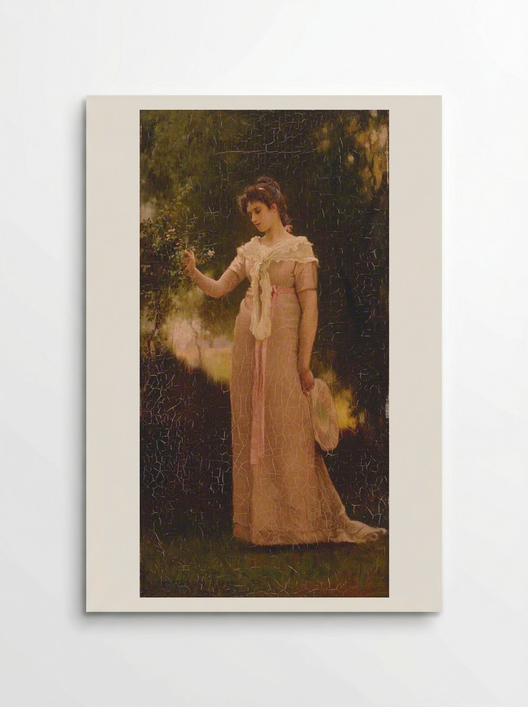 A Girl in a Garden - Marcus Stone - Poster