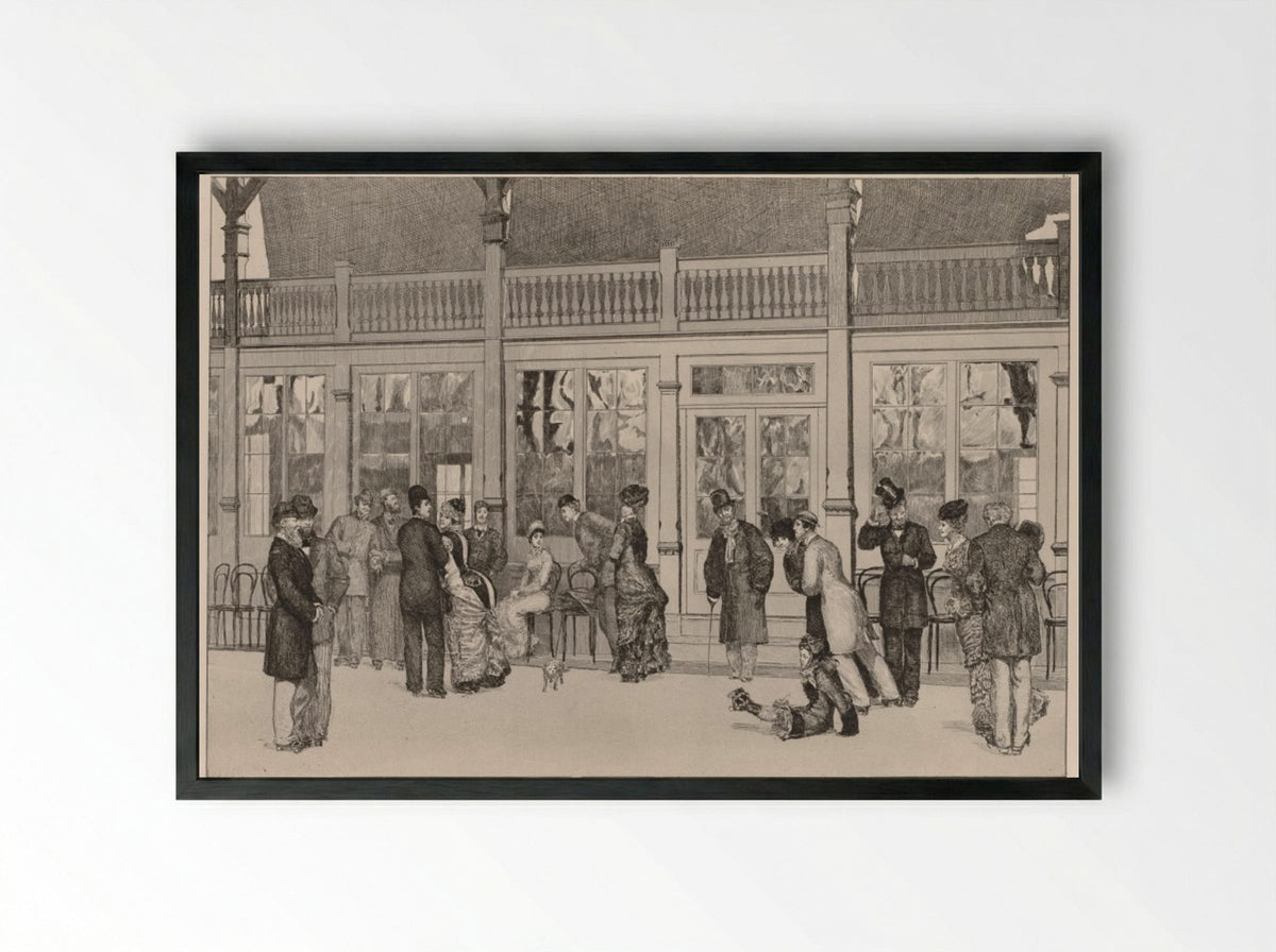 A Glove: The Locale - Max Klinger - Framed Print Black