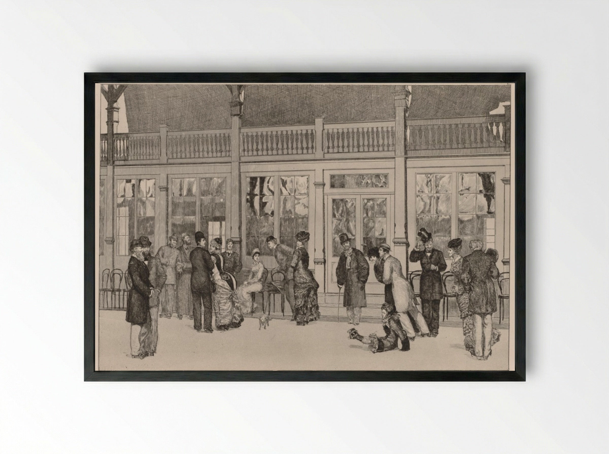 A Glove: The Locale - Max Klinger - Framed Print Black