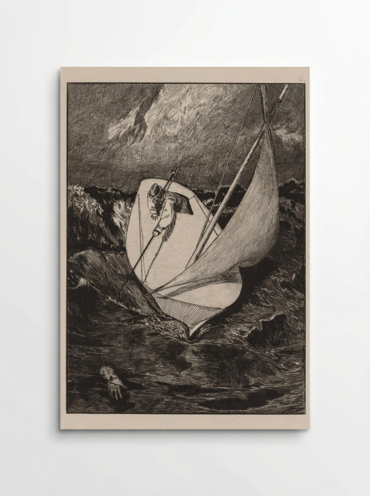 A Glove: The Rescue - Max Klinger - Poster