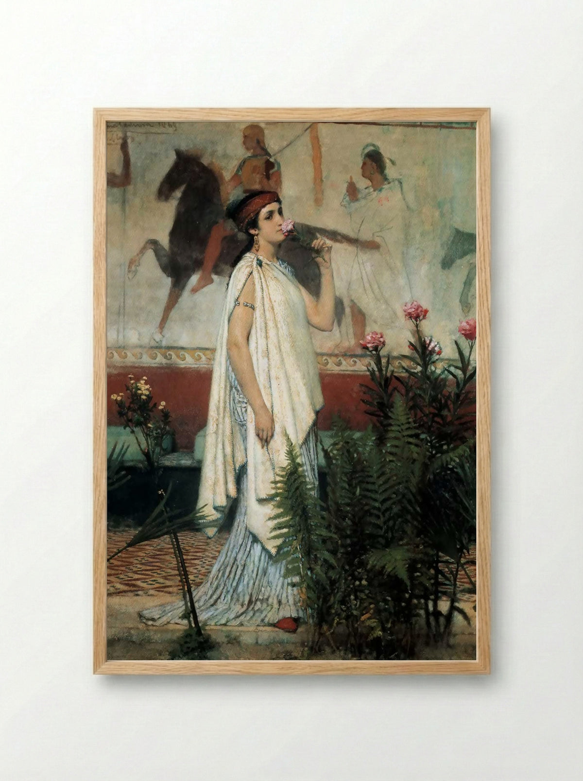 A Greek Woman - Sir Lawrence Alma-Tadema - Framed Print Wood