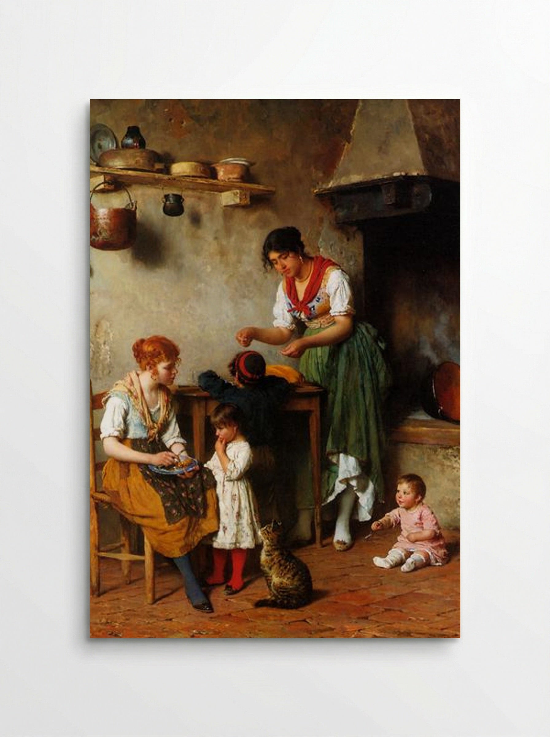 A Helping Hand - Eugene de Blaas - Poster