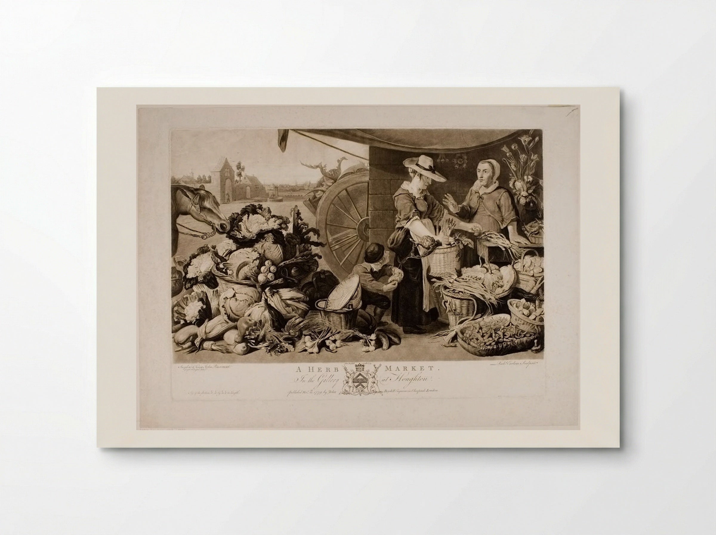 A Herb Market - Richard Earlom - Poster
