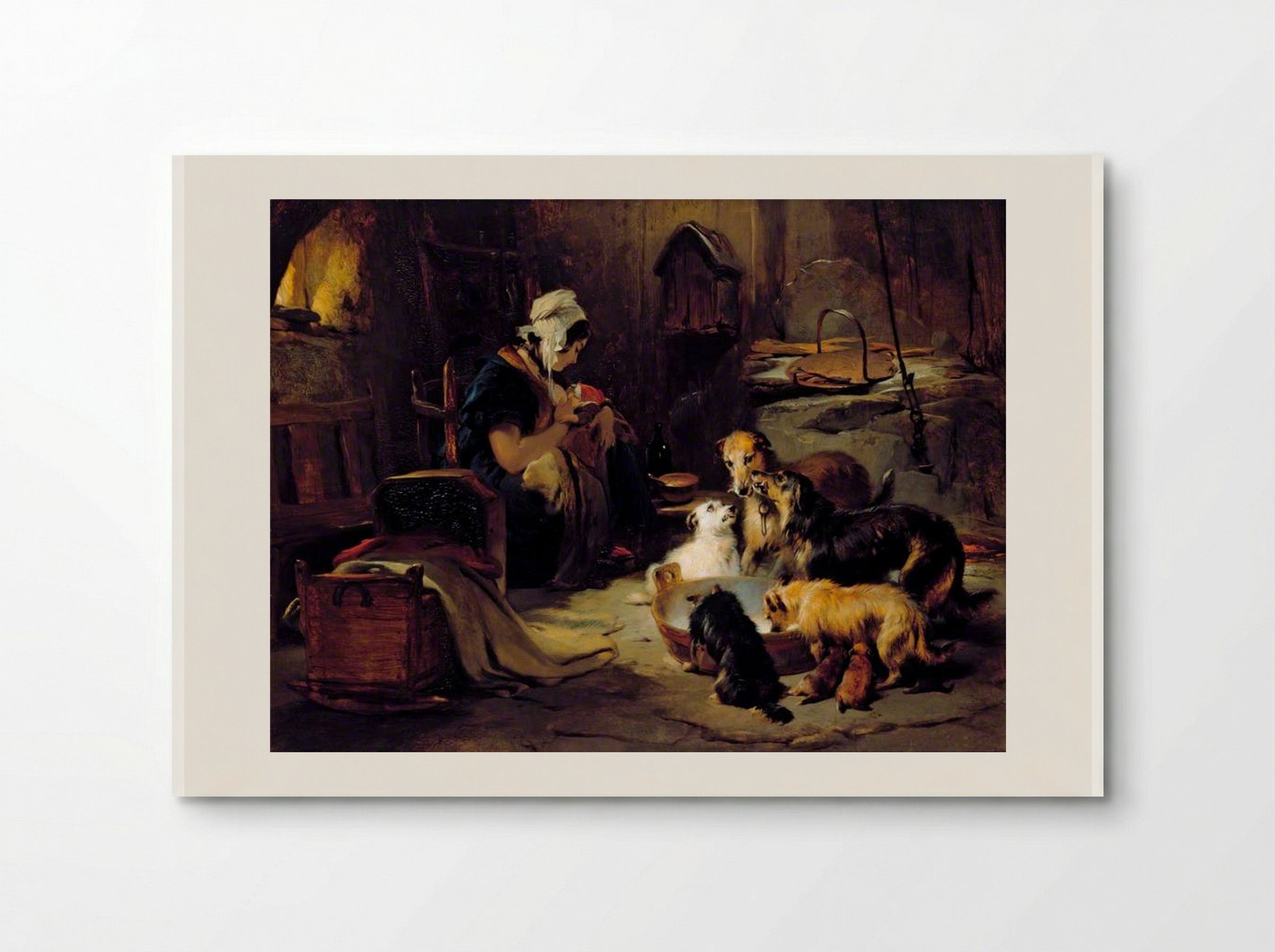 A Highland Breakfast - Edwin Henry Landseer - Poster