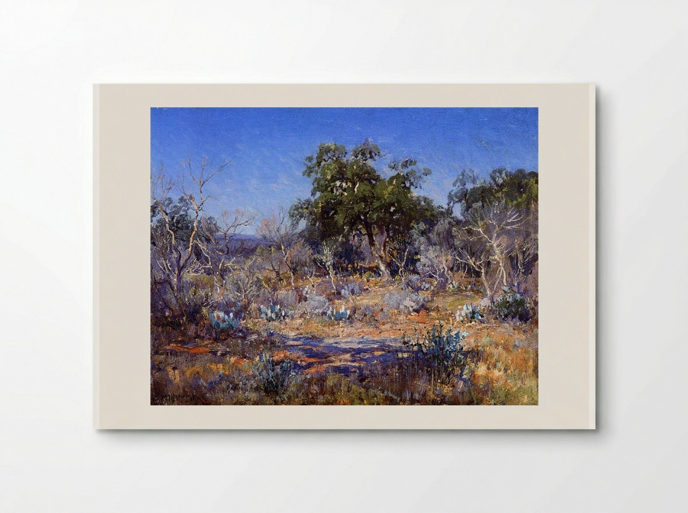 A January Day in the Brush Country - Robert Julian Onderdonk - Poster