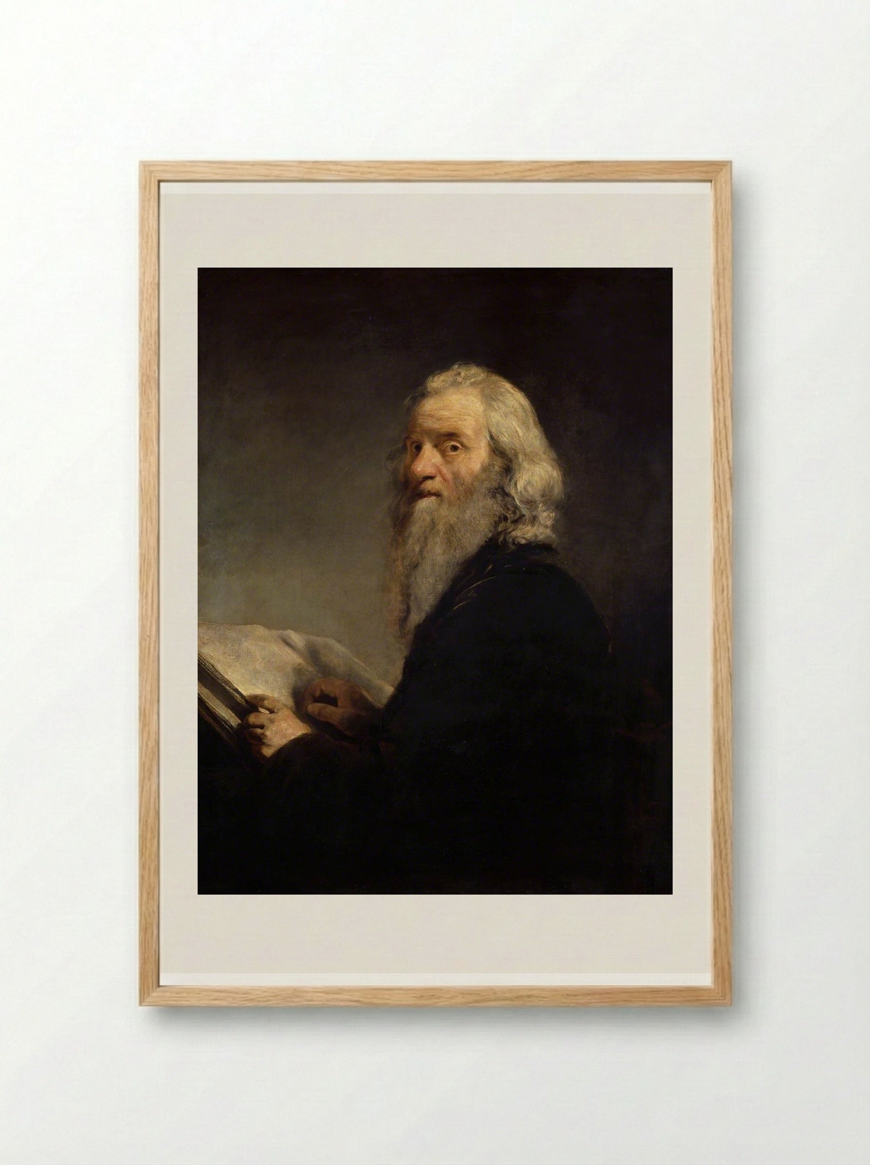 A Jewish Rabbi - John Jackson - Framed Print Wood