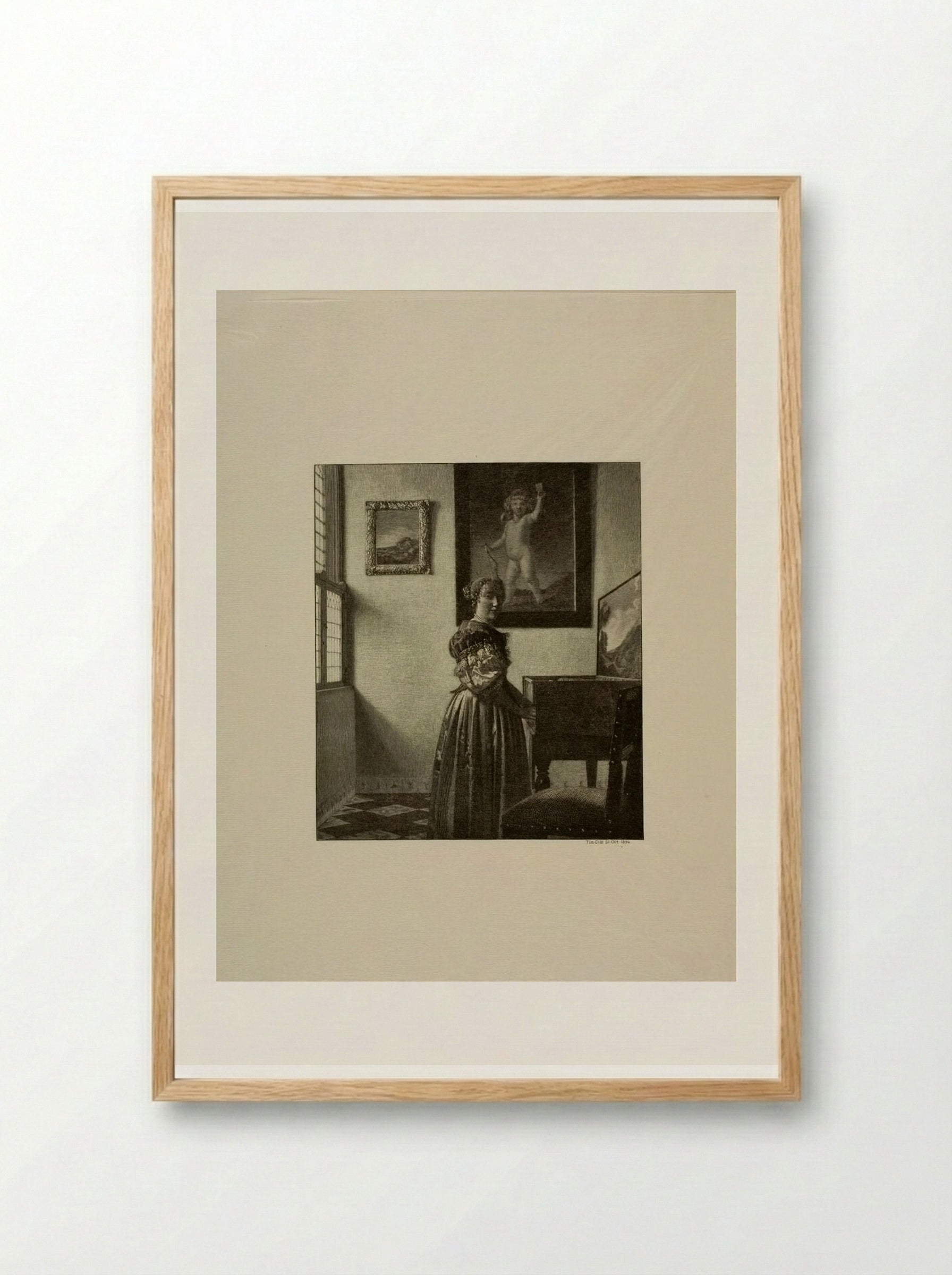 A Lady - Timothy Cole - Framed Print Wood