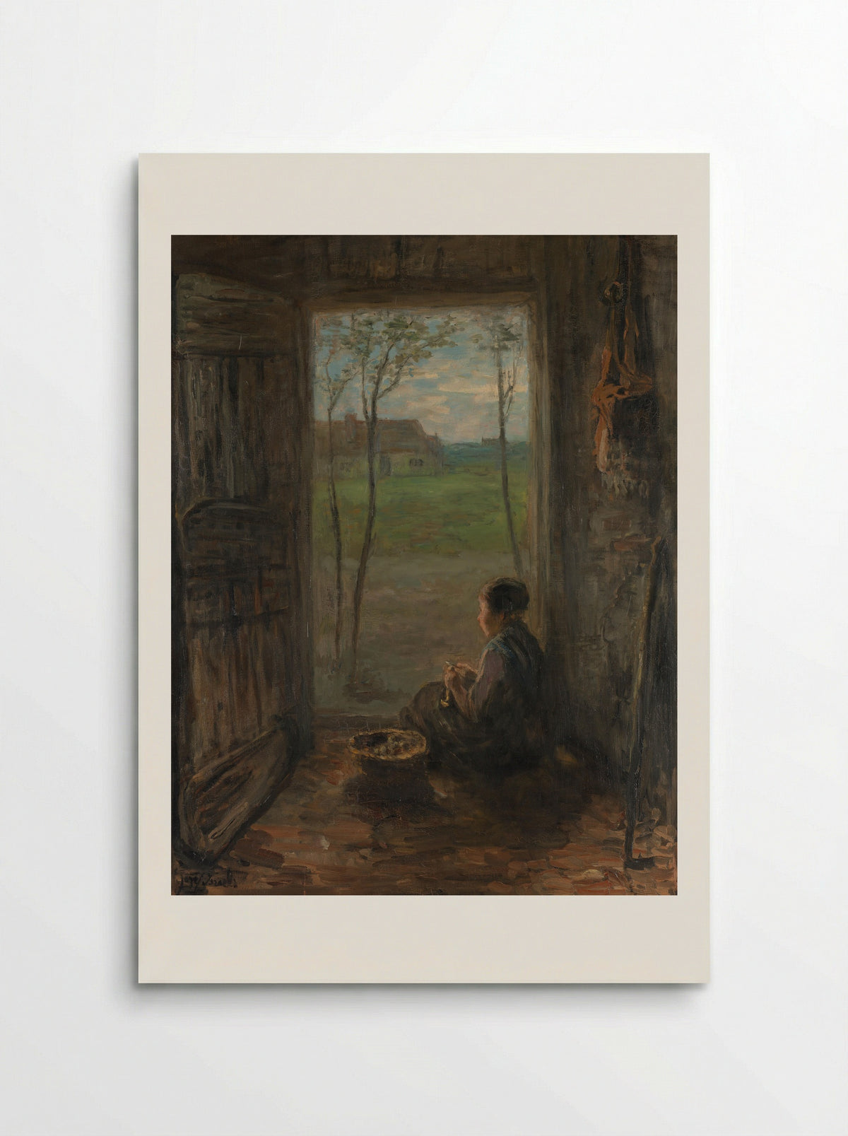 A Laren Scene - Jozef Israëls - Poster