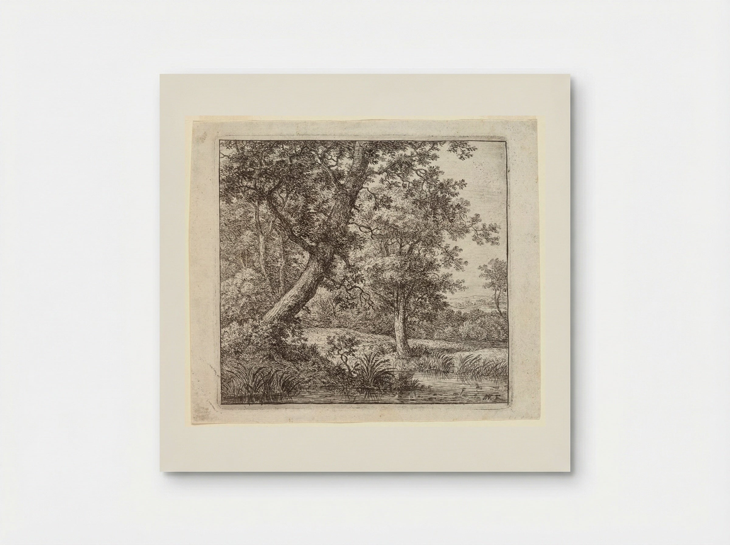 A Leaning Tree - Anthonie Waterloo - Poster