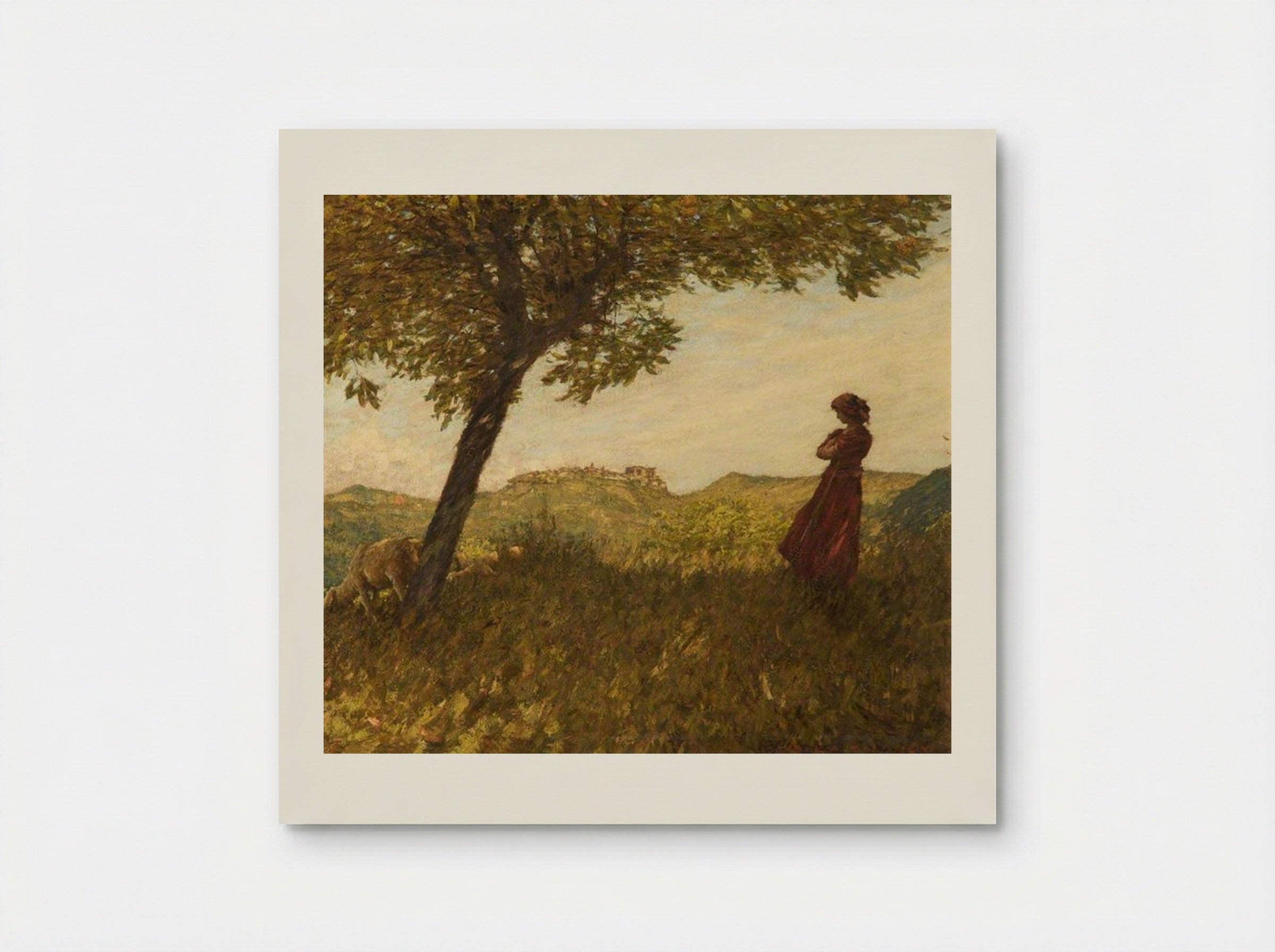 A Ligurian Shepherdess - Henry Herbert La Thangue - Poster