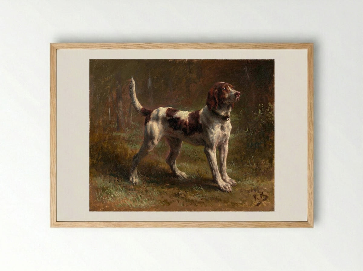 A Limier Briquet Hound - Rosa Bonheur - Framed Print Wood