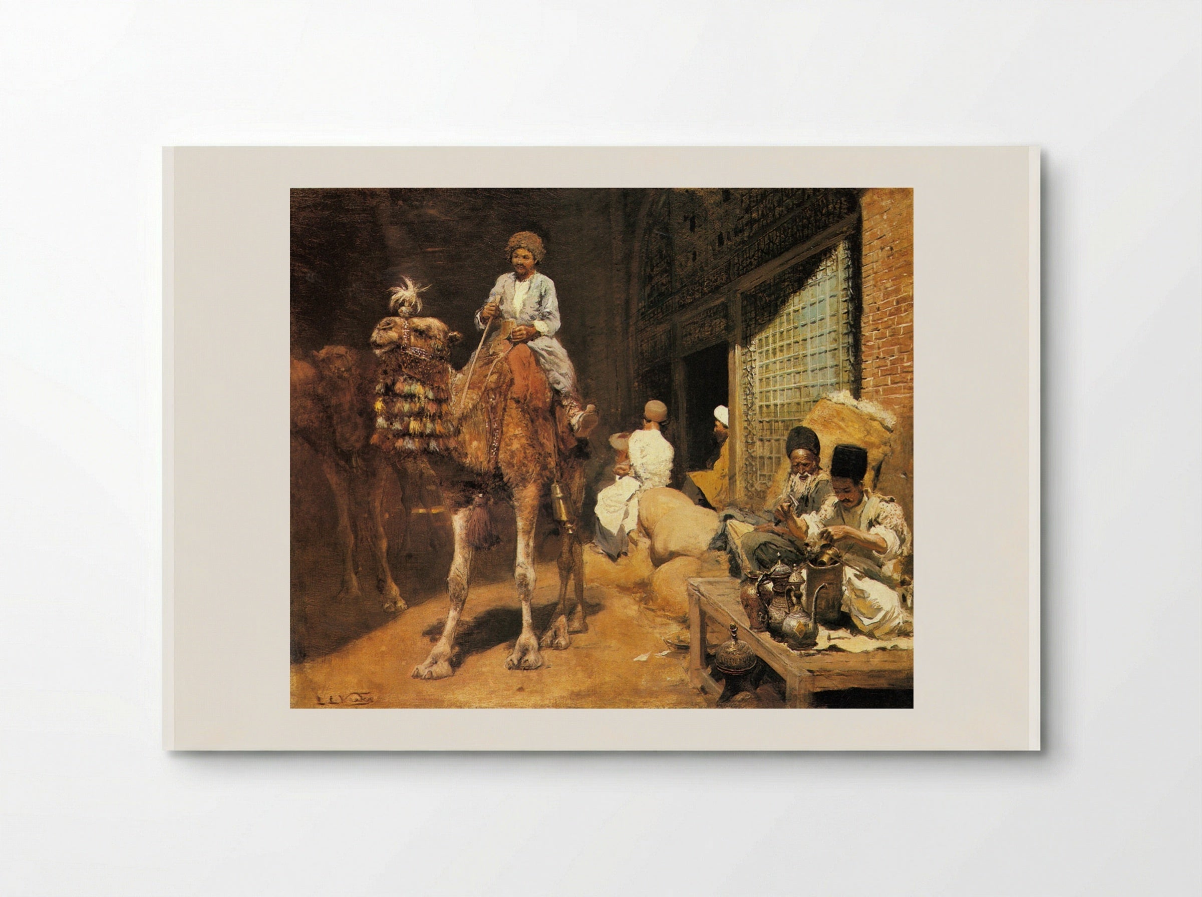 A Marketplace in Ispahan - Edwin Lord Weeks - Poster