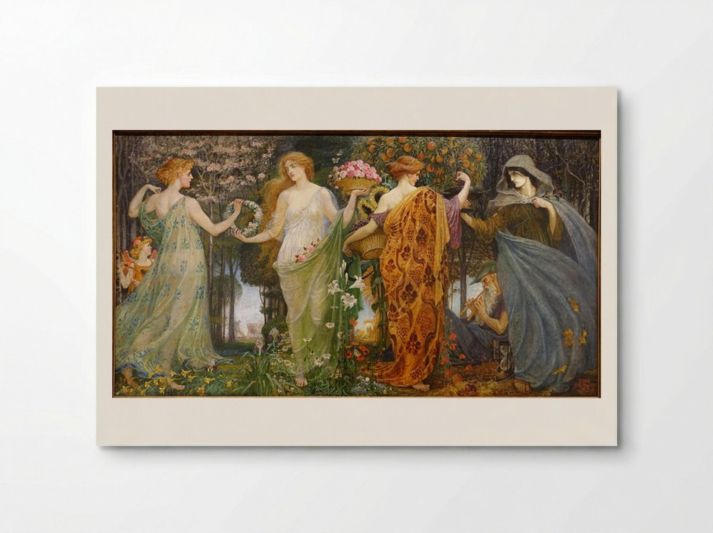A Masque for the Four Seasons - Walter Crane - Poster