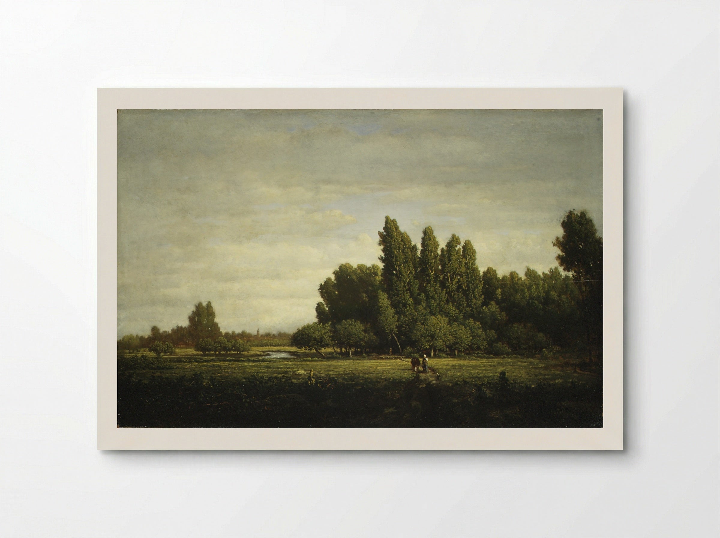 A Meadow Bordered by Trees - Théodore Rousseau - Poster