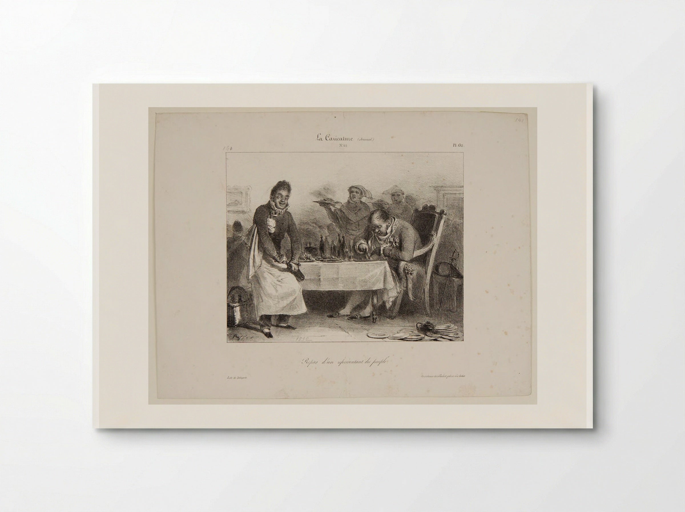 A Meal of the People's Representative - Denis-Auguste-Marie Raffet - Poster