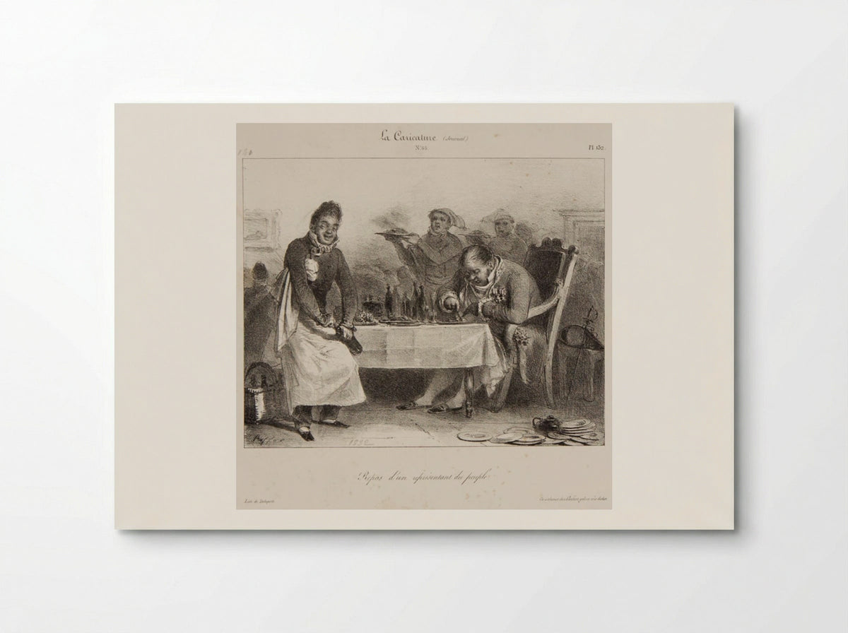 A Meal of the People's Representative - Denis-Auguste-Marie Raffet - Poster