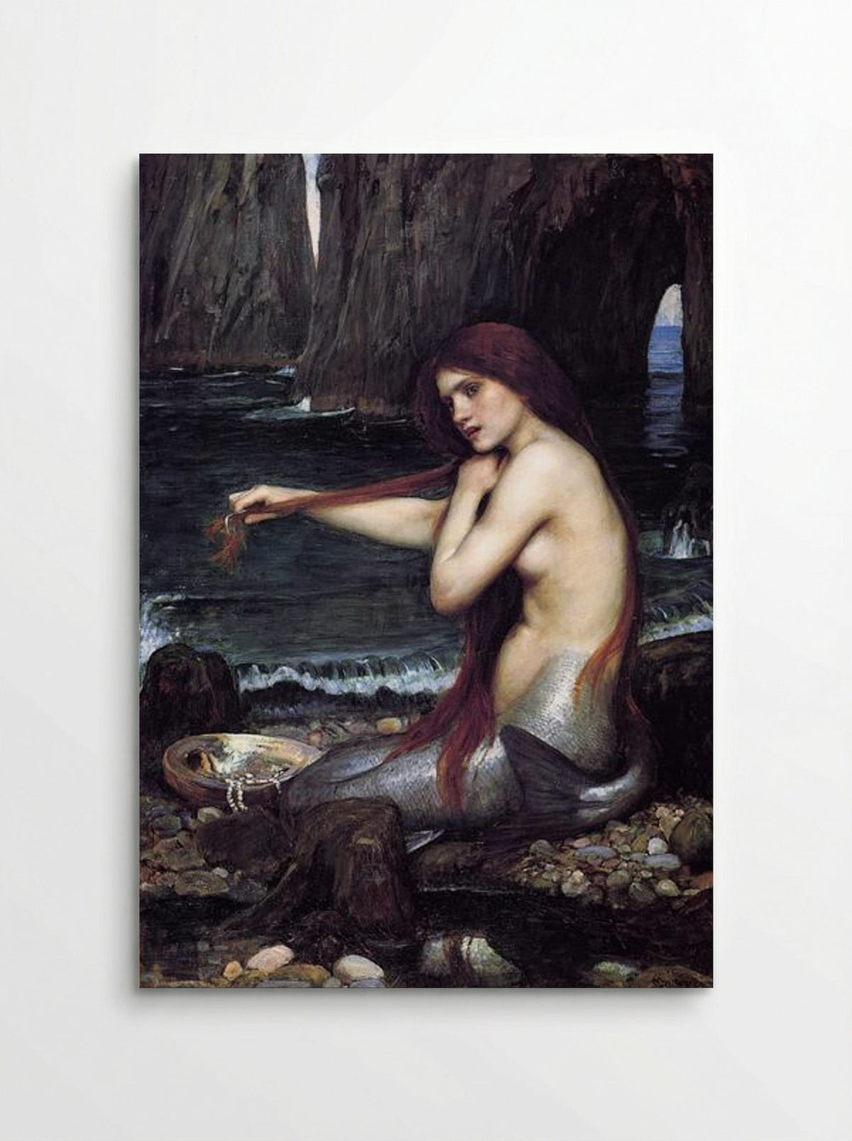 A Mermaid - John William Waterhouse - Poster