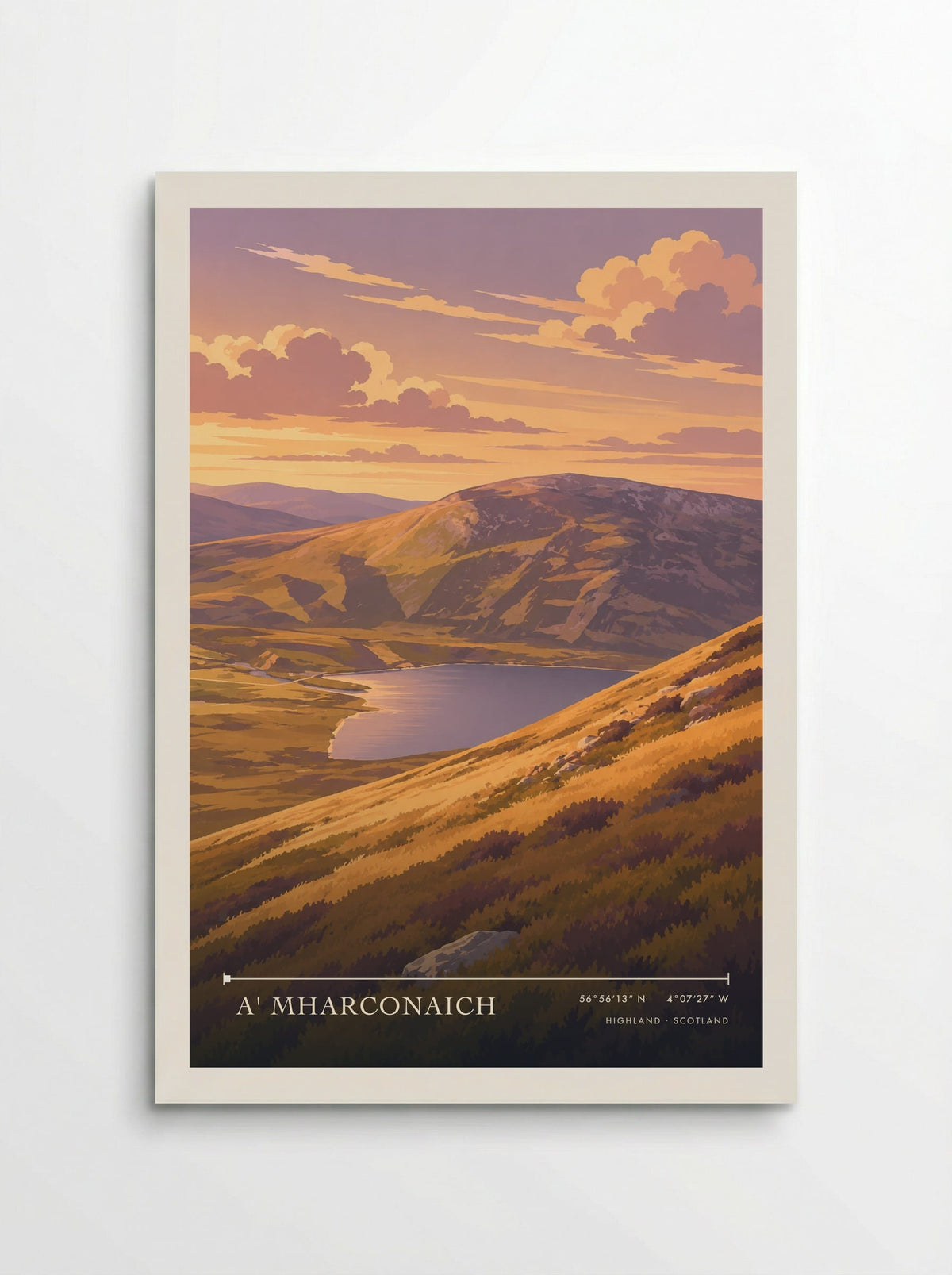 A' Mharconaich, Highland | Travel Poster - Poster