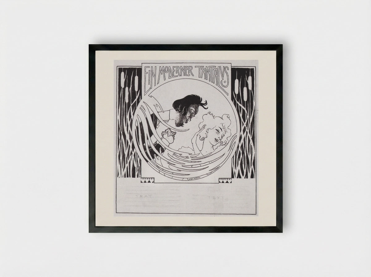 A Modern Tantalus - Koloman Moser - Framed Print Black