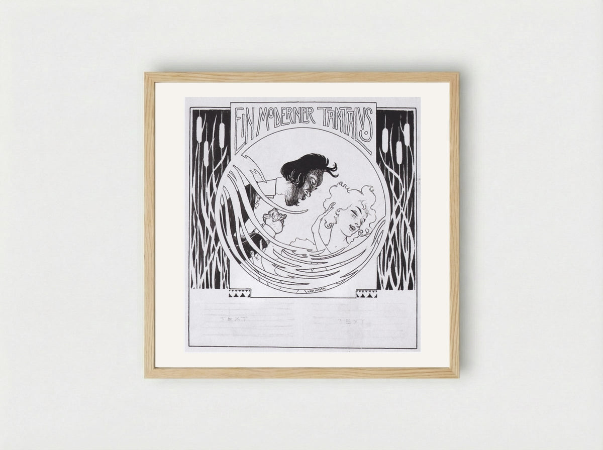 A Modern Tantalus - Koloman Moser - Framed Print Wood