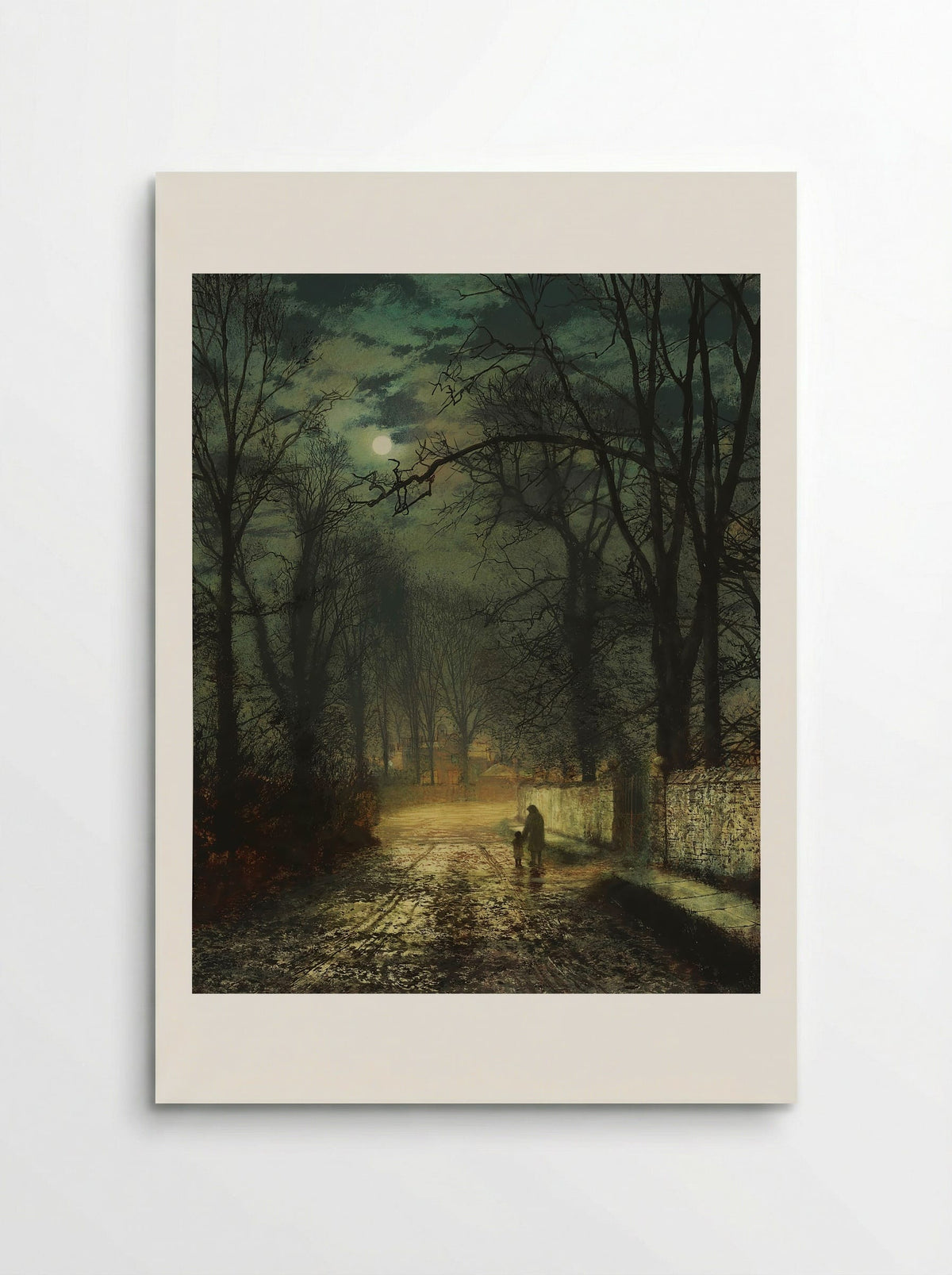 A Moonlit Lane - John Atkinson Grimshaw - Poster