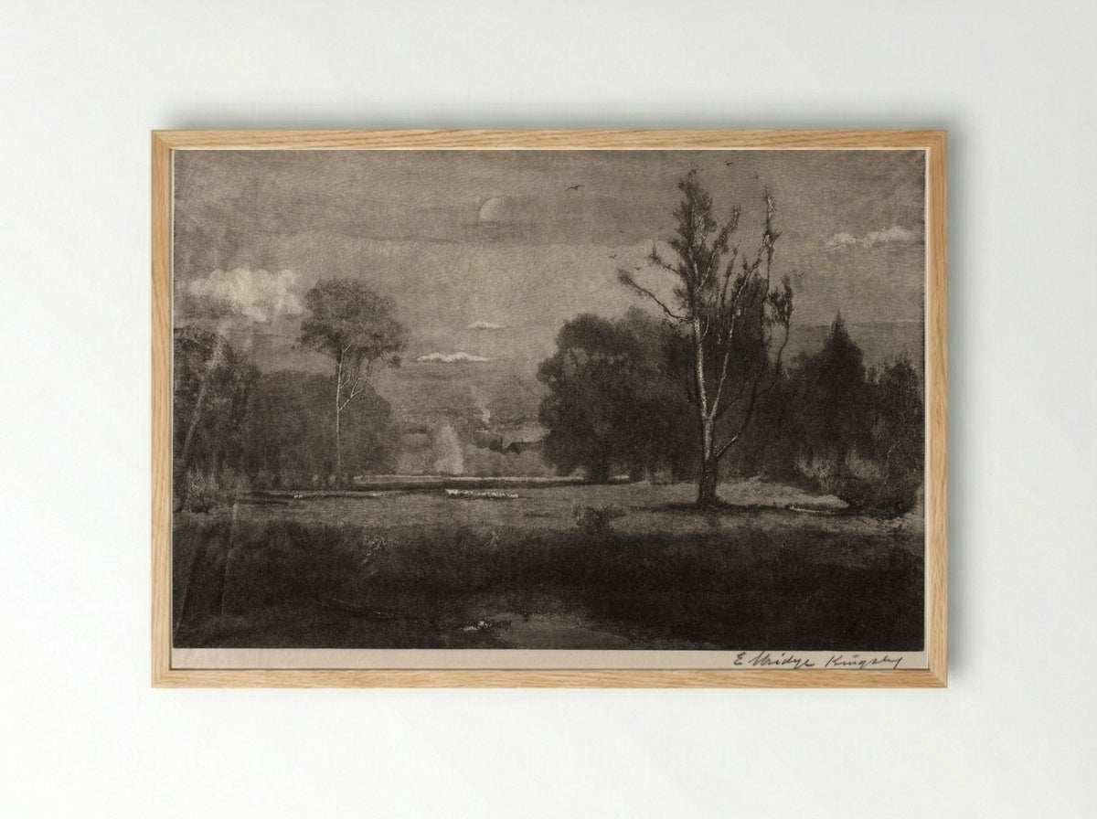 A Morning - Elbridge Kingsley - Framed Print Wood